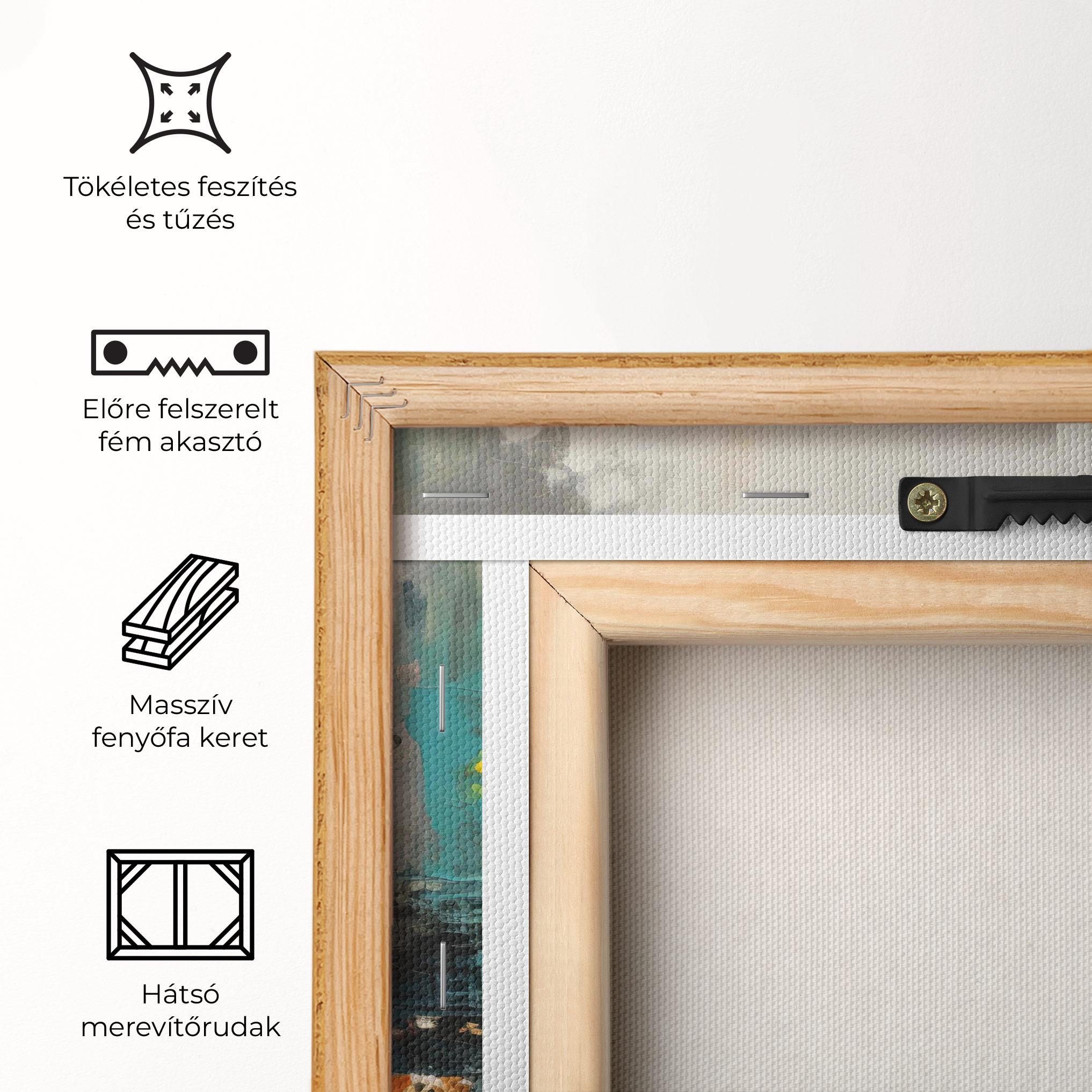 Vászonkép Abstract City Painting mockup 5