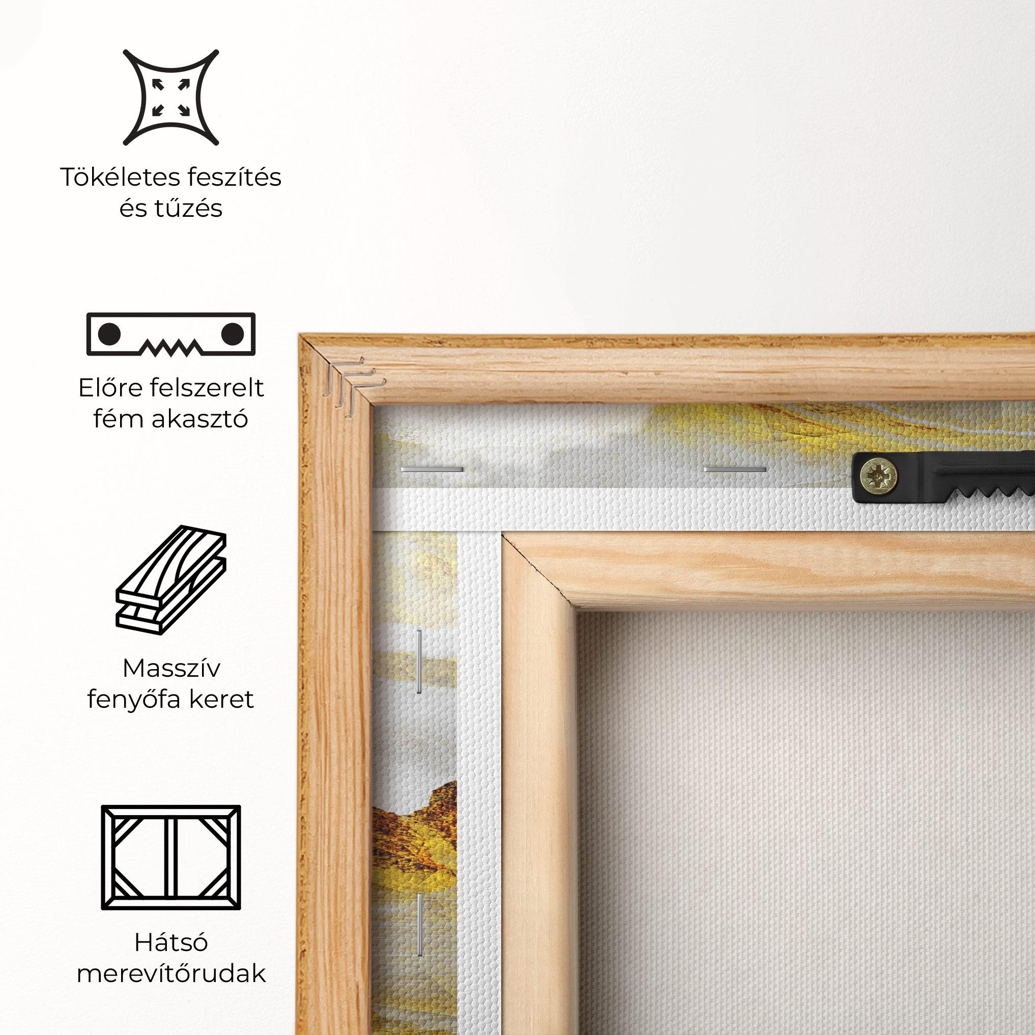 Vászonkép Gold Mountains Abstract mockup 5