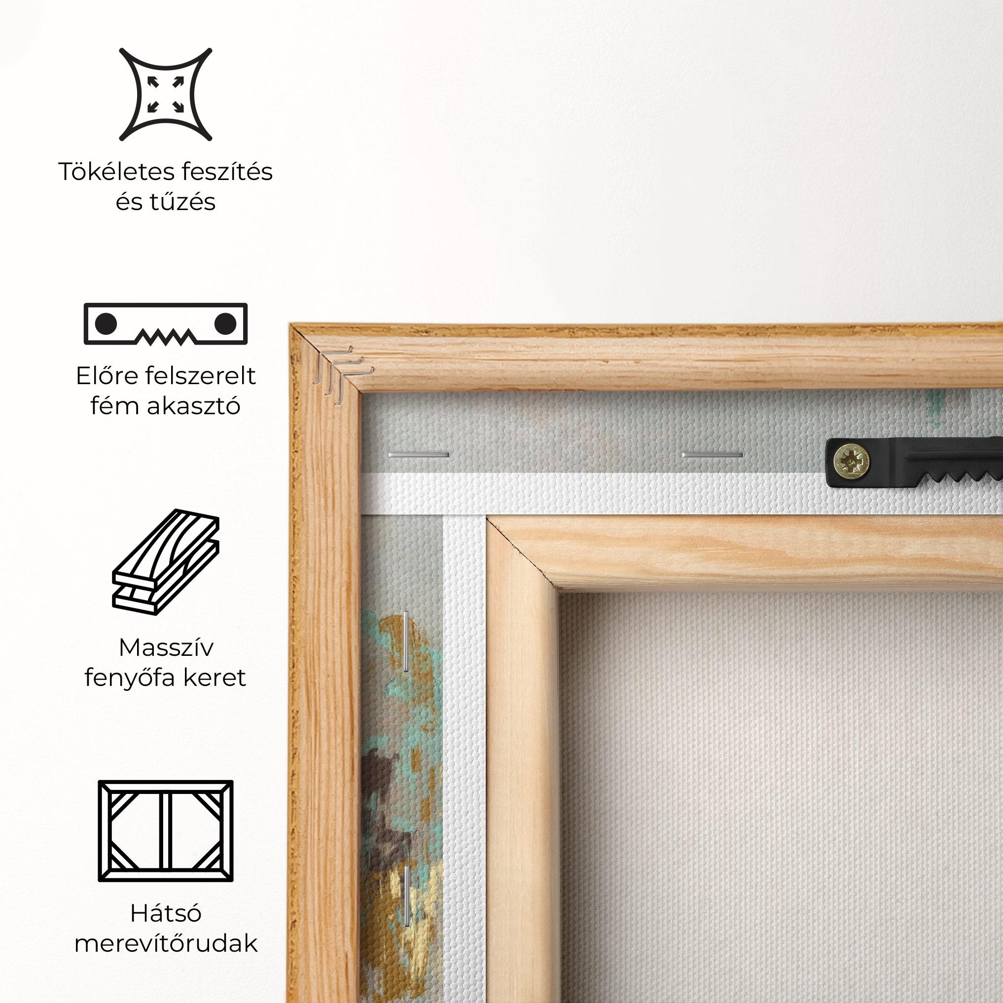 Vászonkép Gold Spiral Points mockup 5