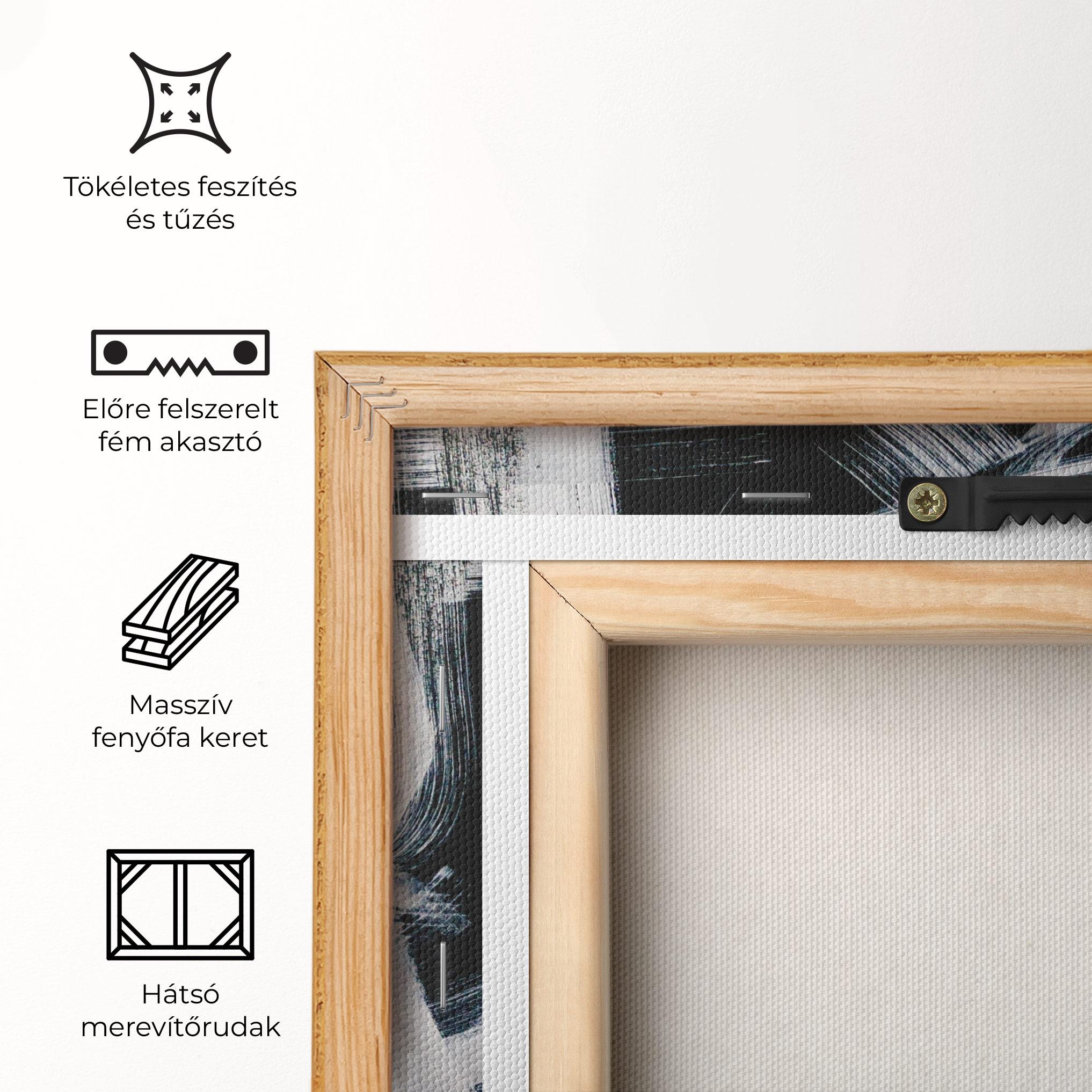 Vászonkép White Brush Lines mockup 5