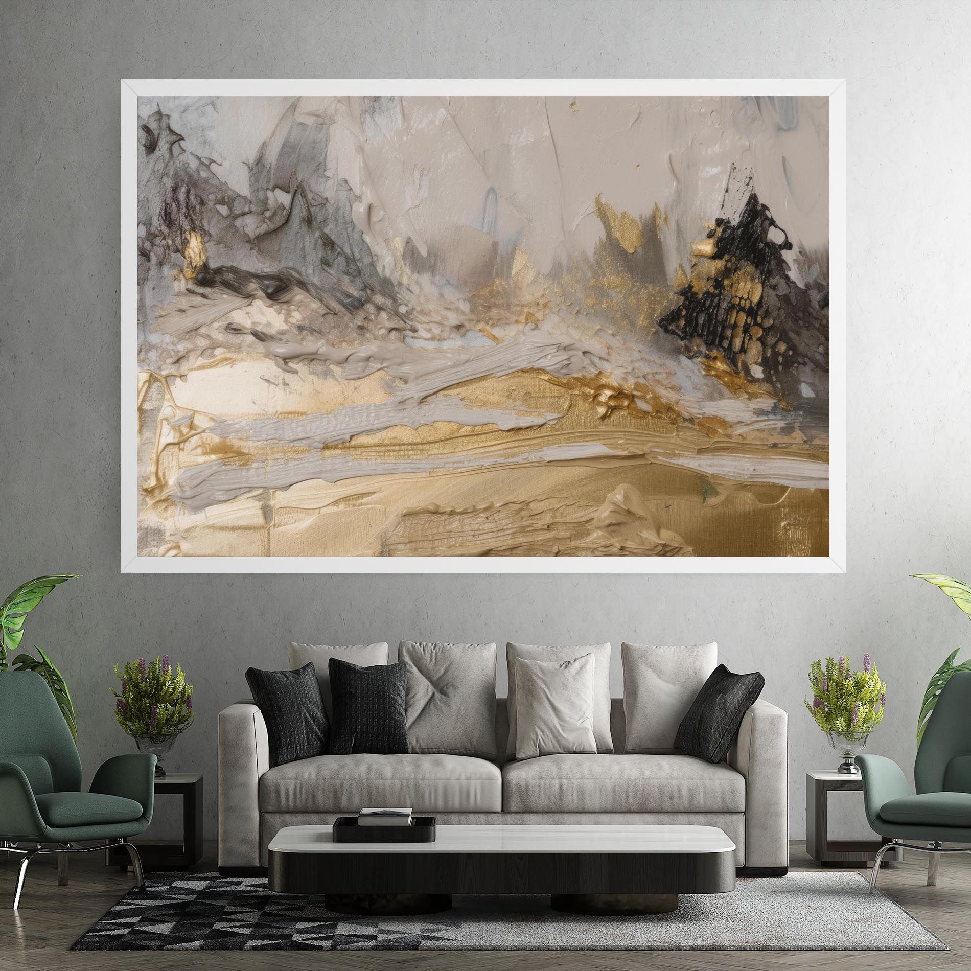 Abstract White Waves mockup 7