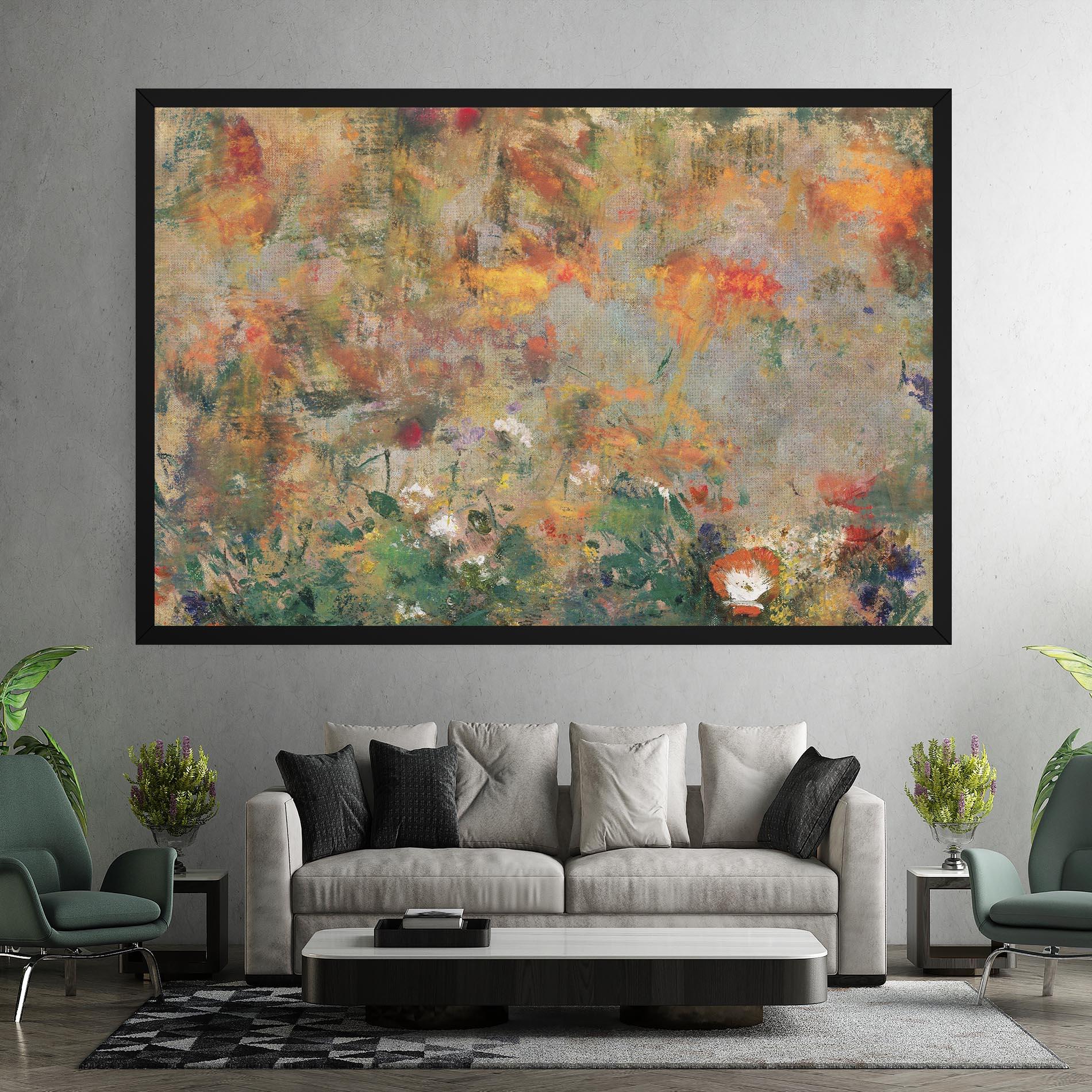 Vászonkép Abstract Flowers mockup 7