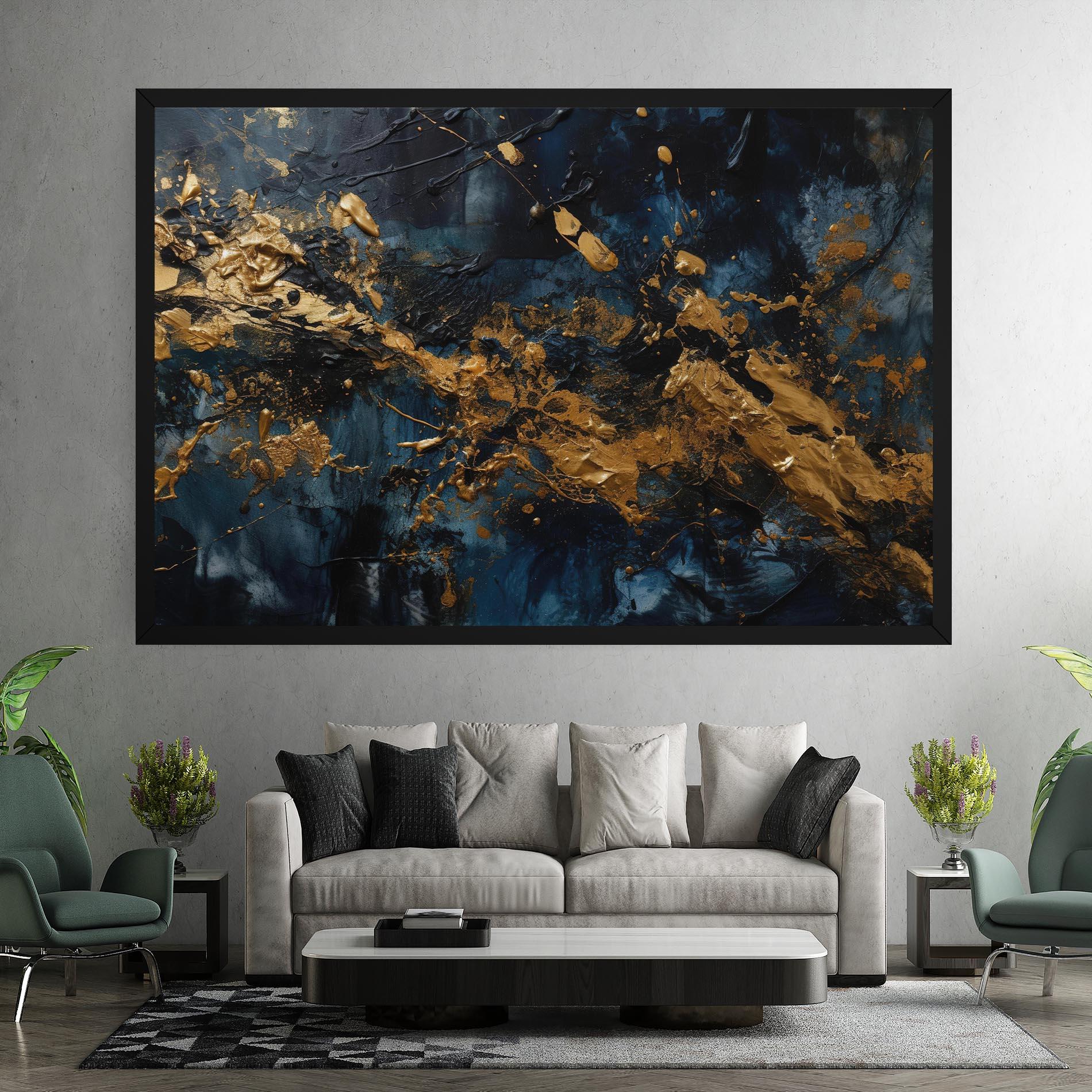 Vászonkép Gold Explosion mockup 7