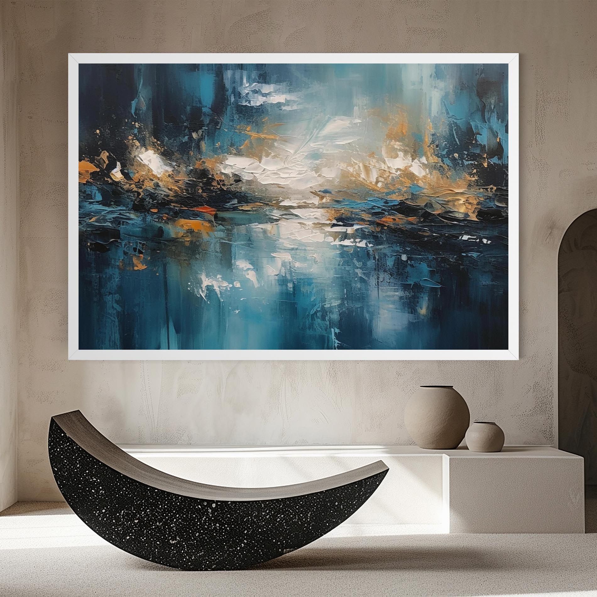 Abstract Blue Art mockup 8