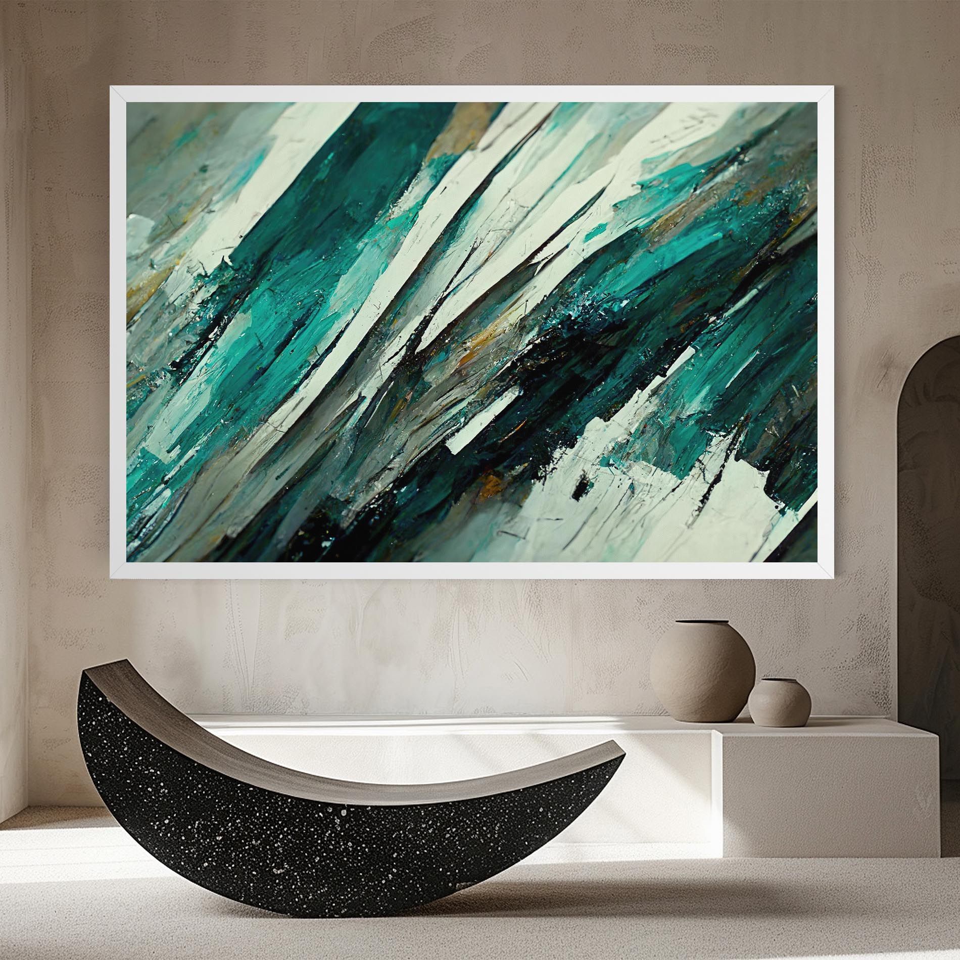 Abstract Green Artwork mockup 8