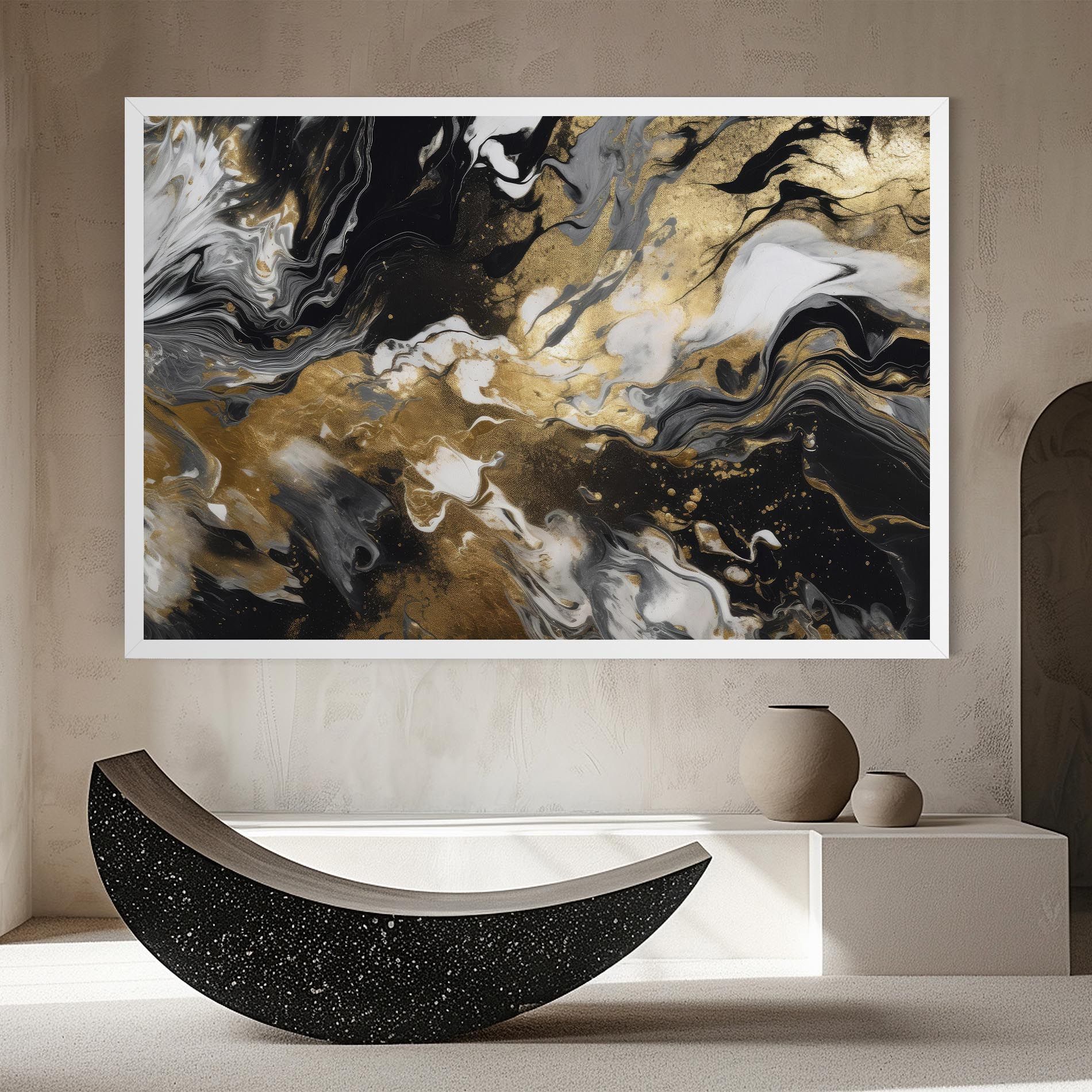 Gold Acrylic Fluid mockup 8