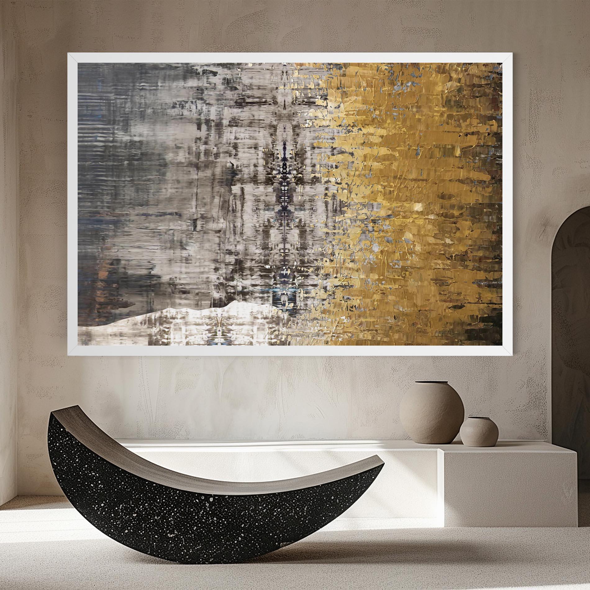 Vászonkép Gold Oil Paint mockup 8