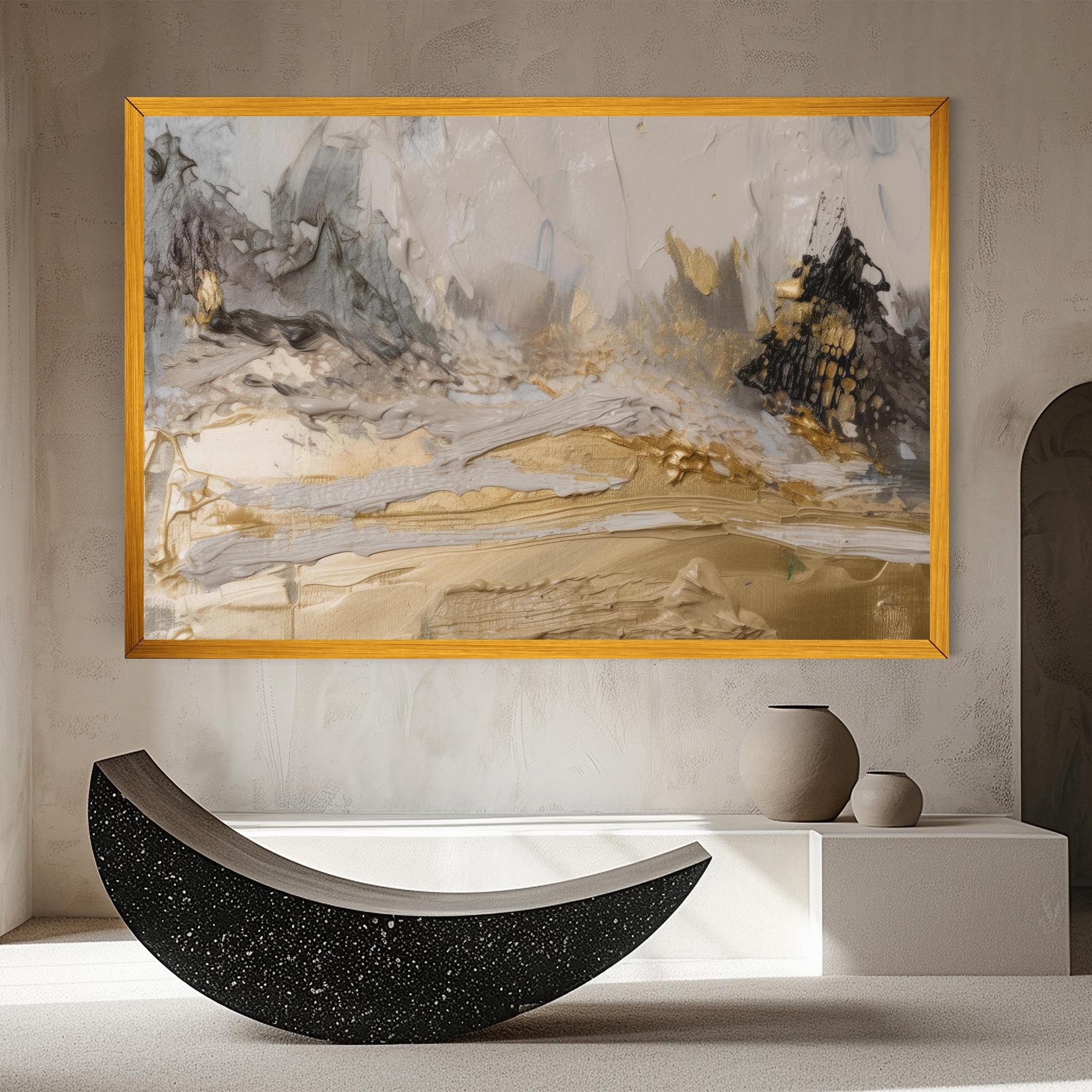 Abstract White Waves mockup 8