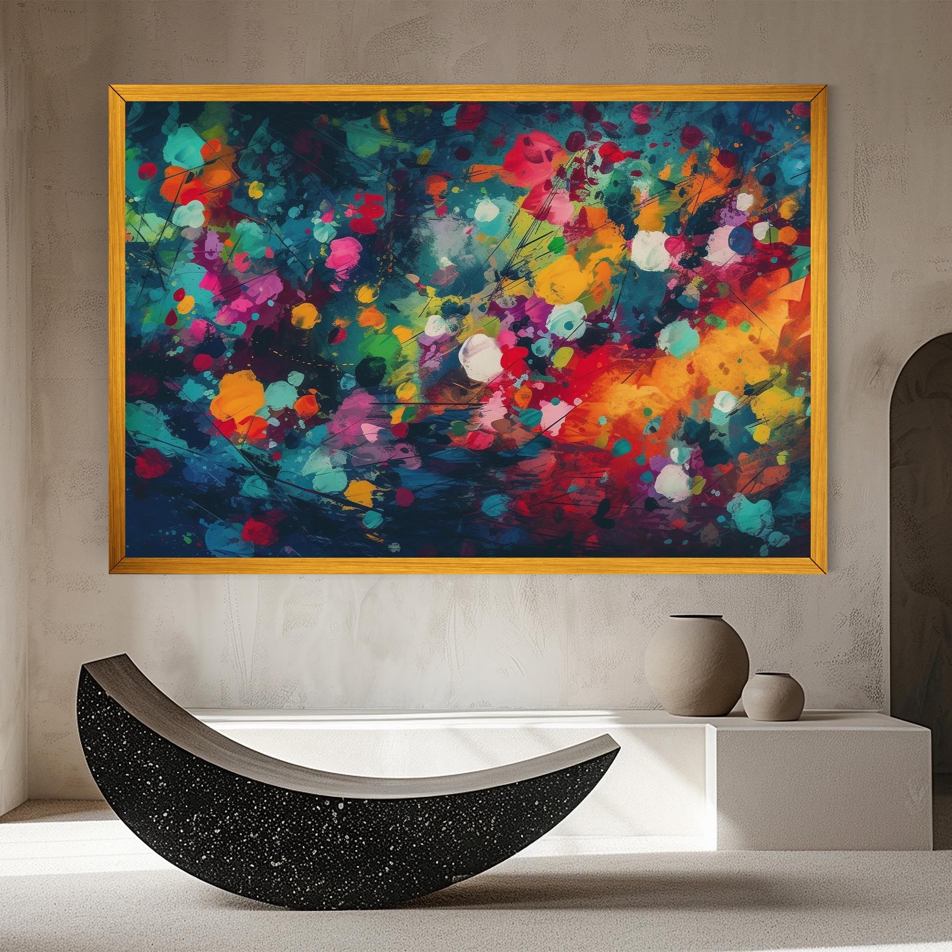 Colors Blue Background mockup 8