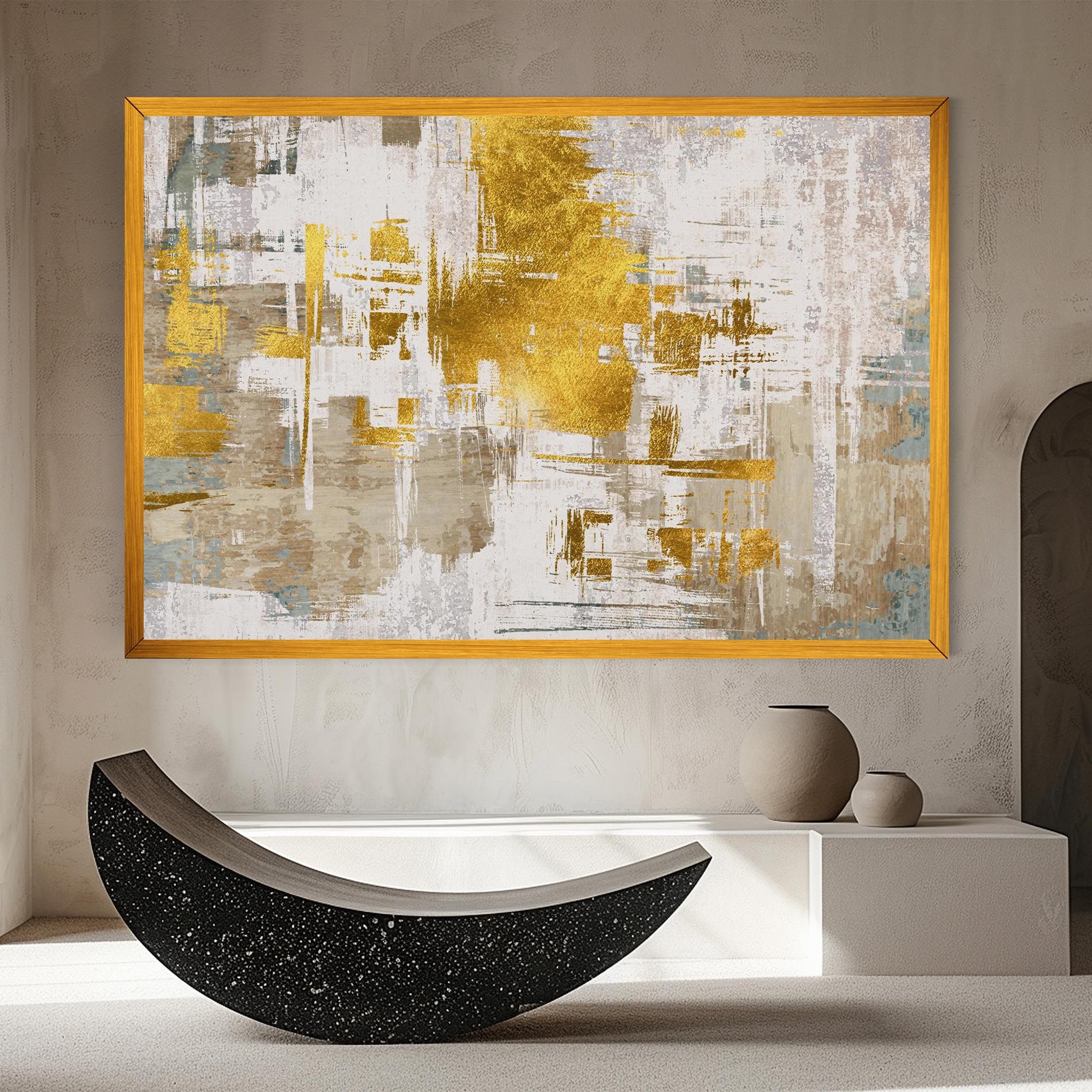 Gold And White Brush mockup 8