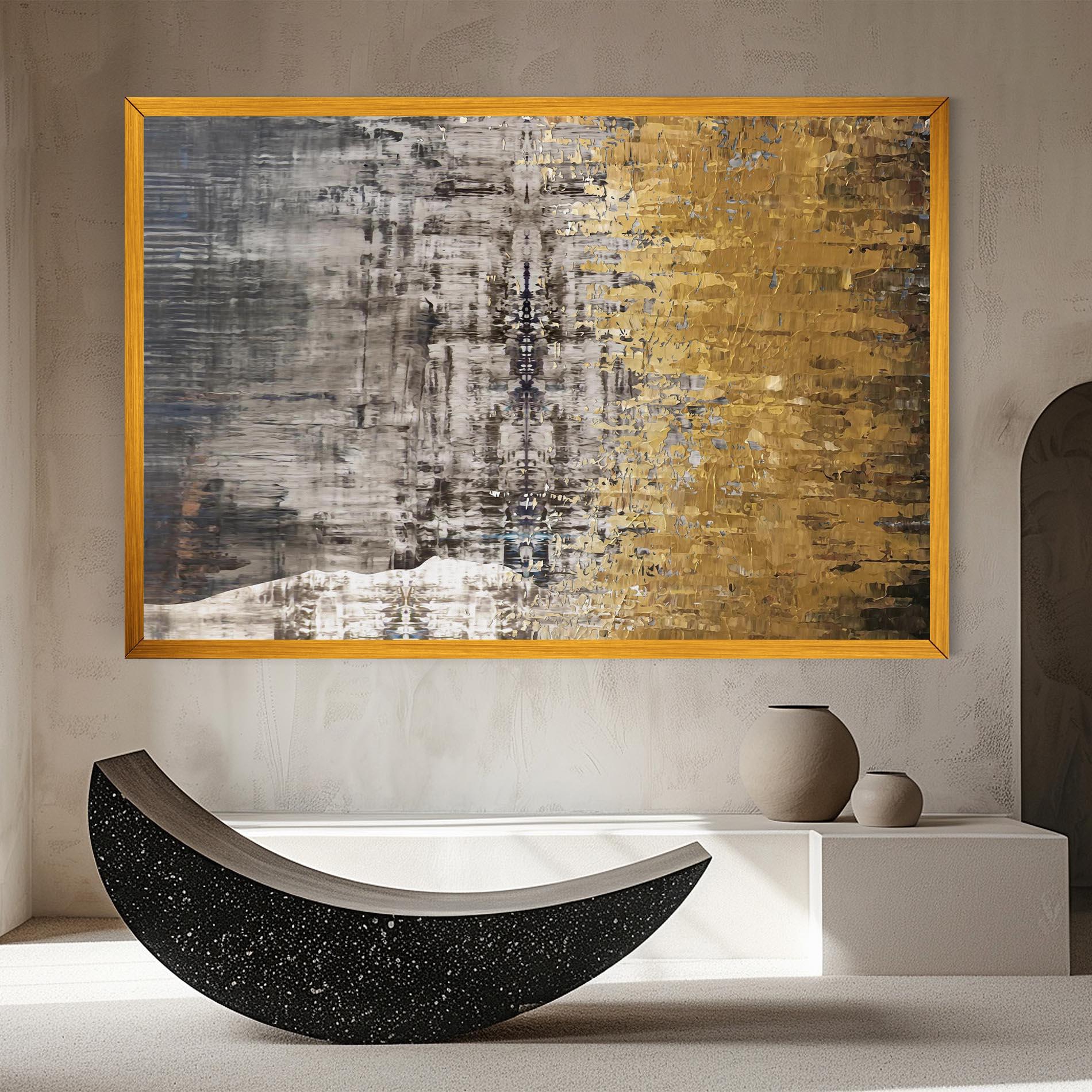 Vászonkép Gold Oil Paint mockup 8