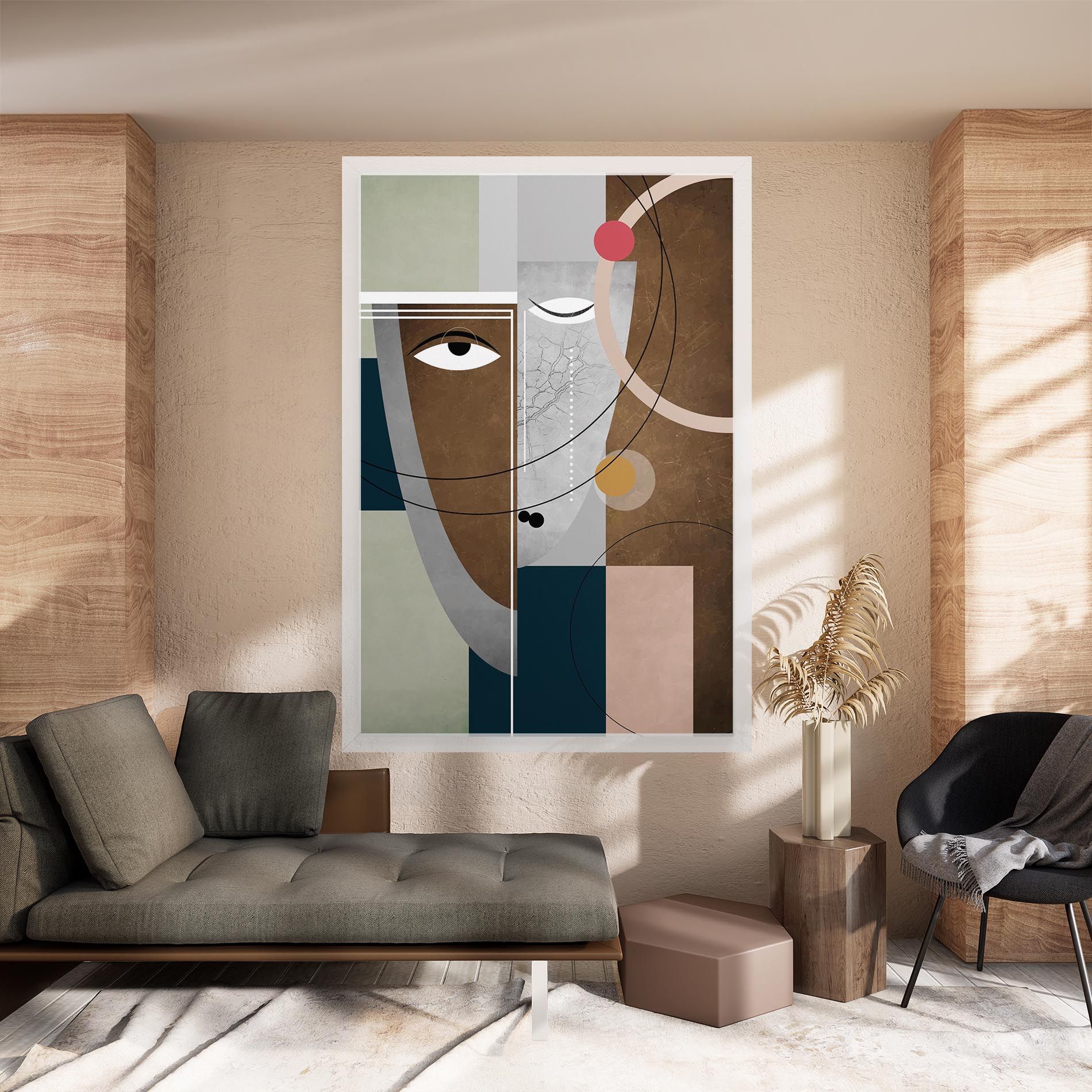 Abstract Brown Face mockup 8