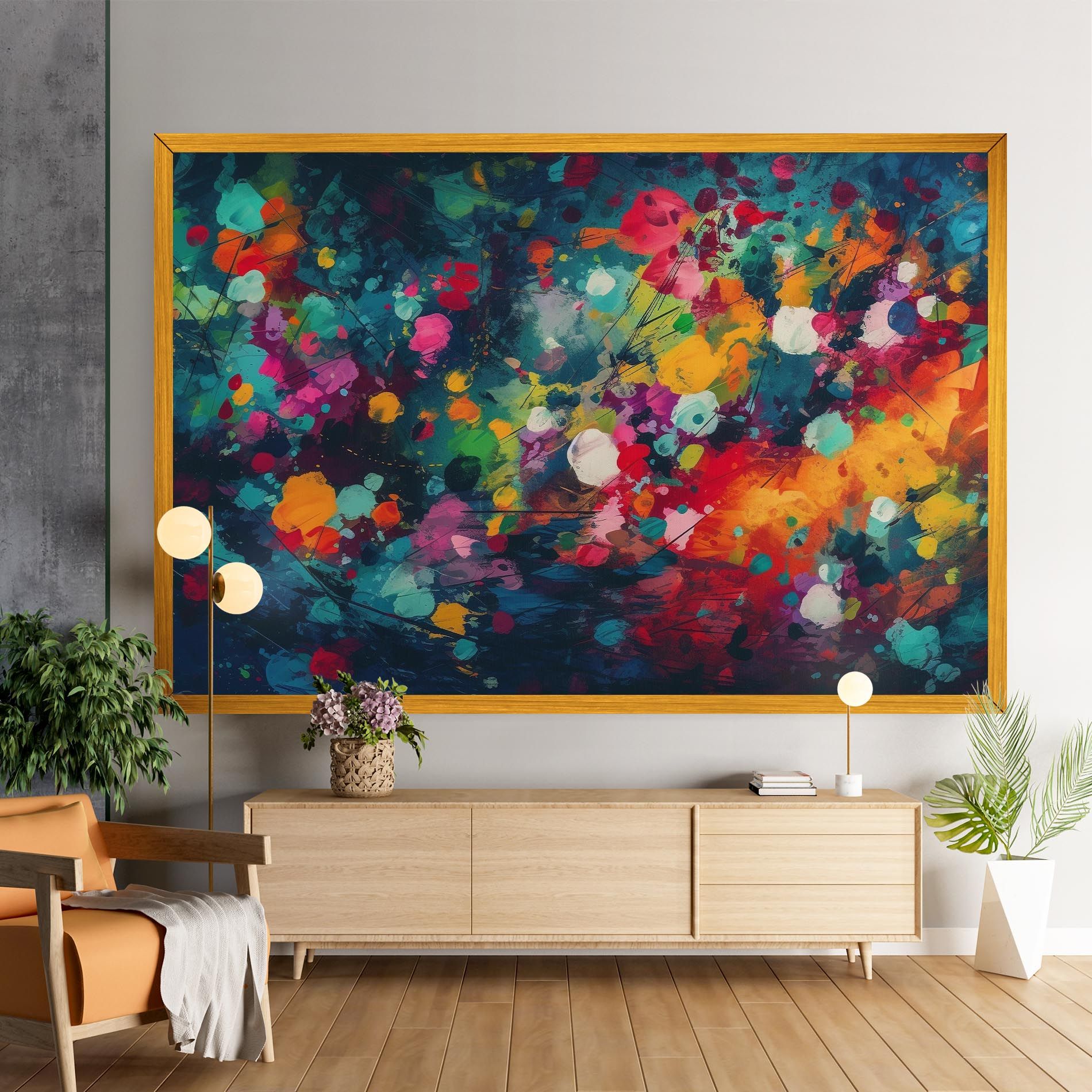 Colors Blue Background mockup 9