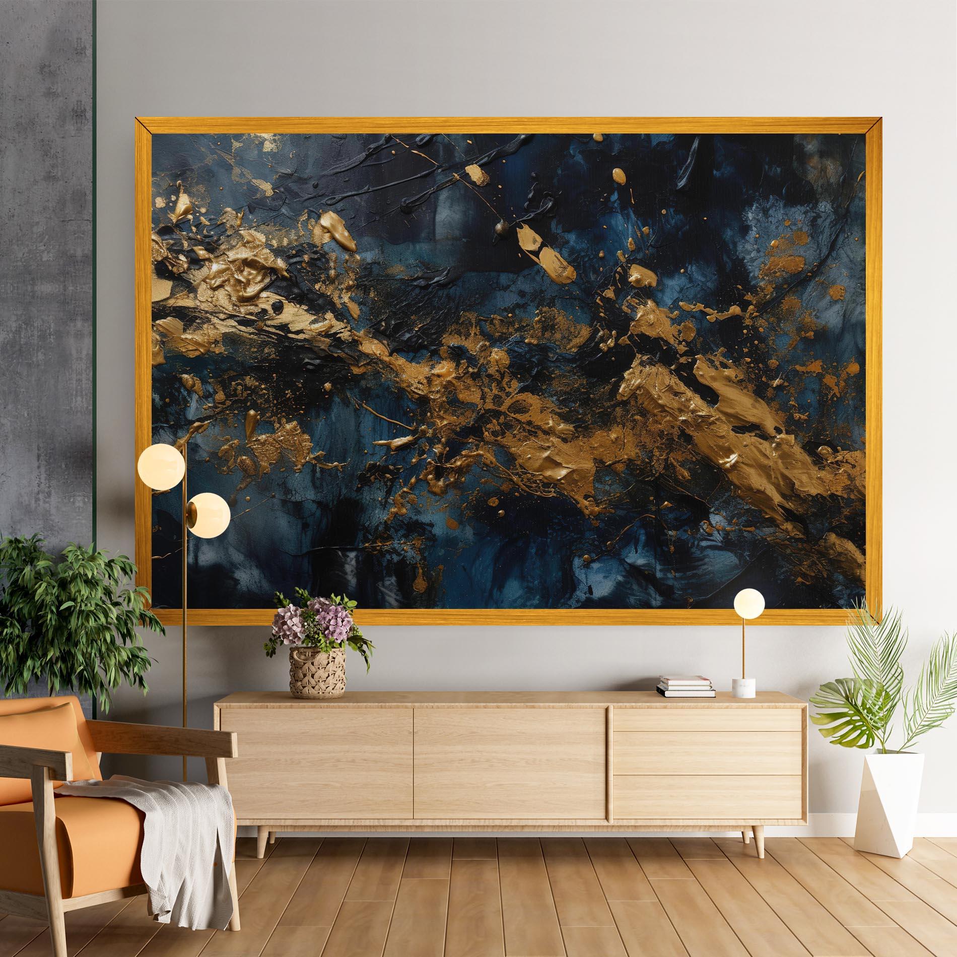 Vászonkép Gold Explosion mockup 9
