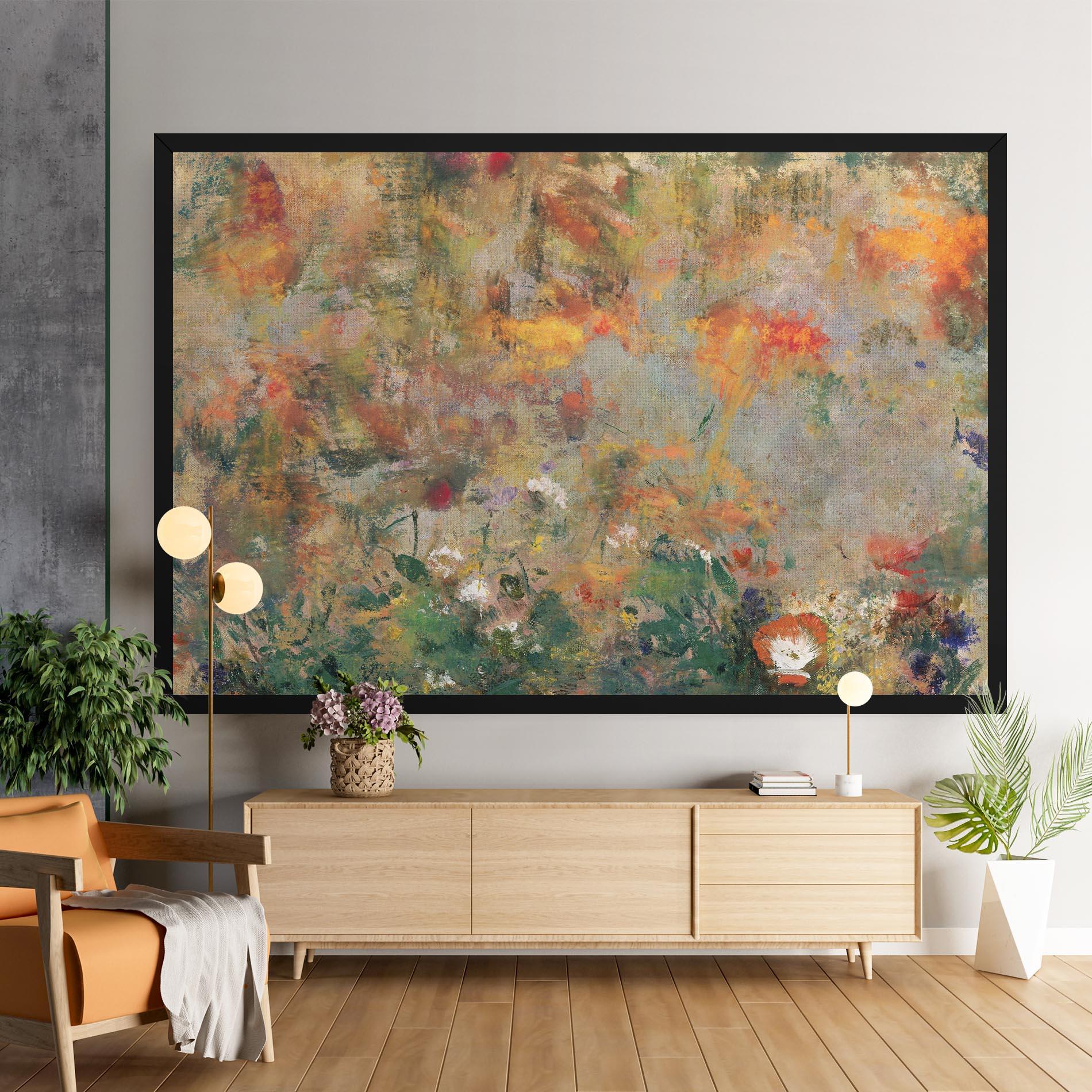 Vászonkép Abstract Flowers mockup 9