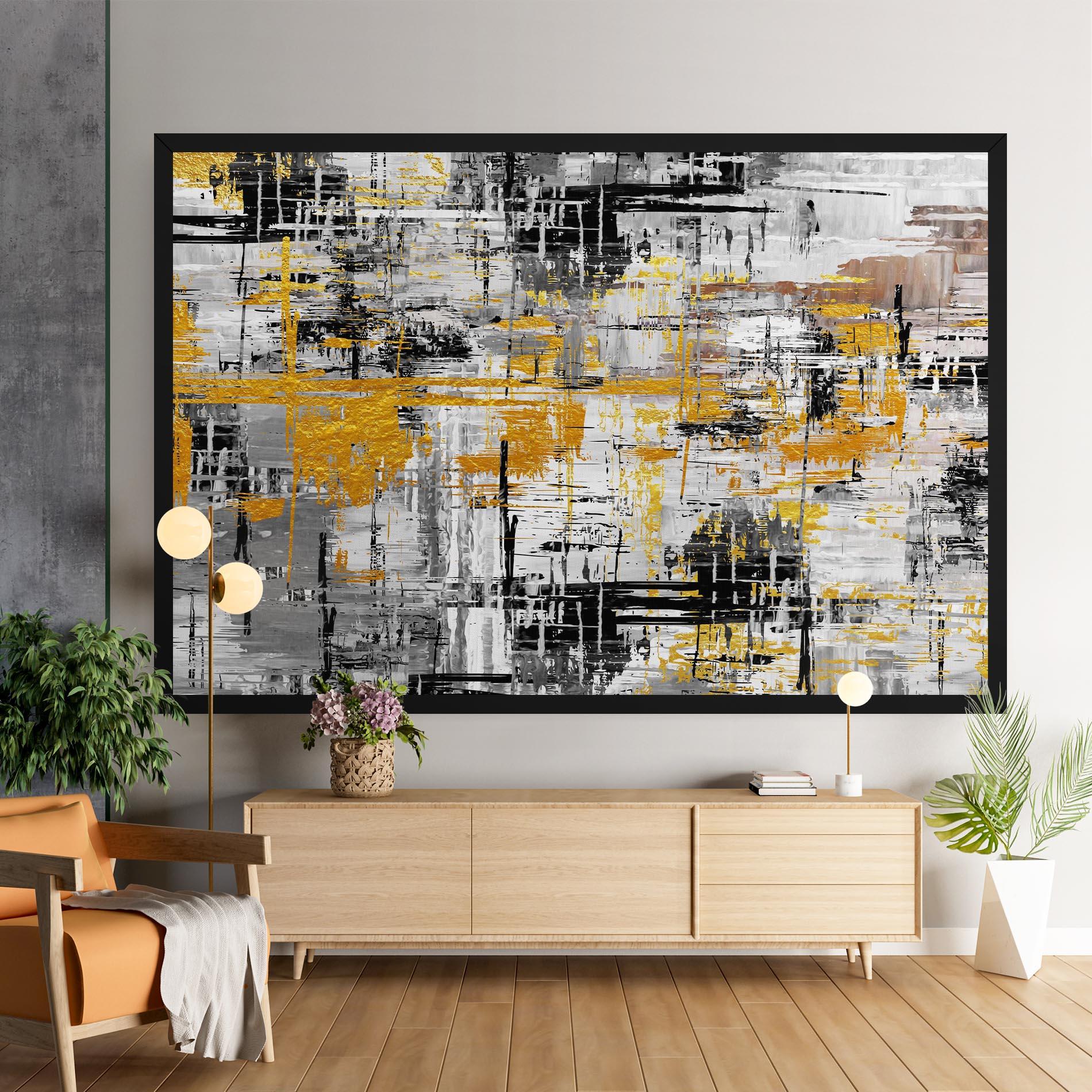 Vászonkép Abstract Mix Color mockup 9