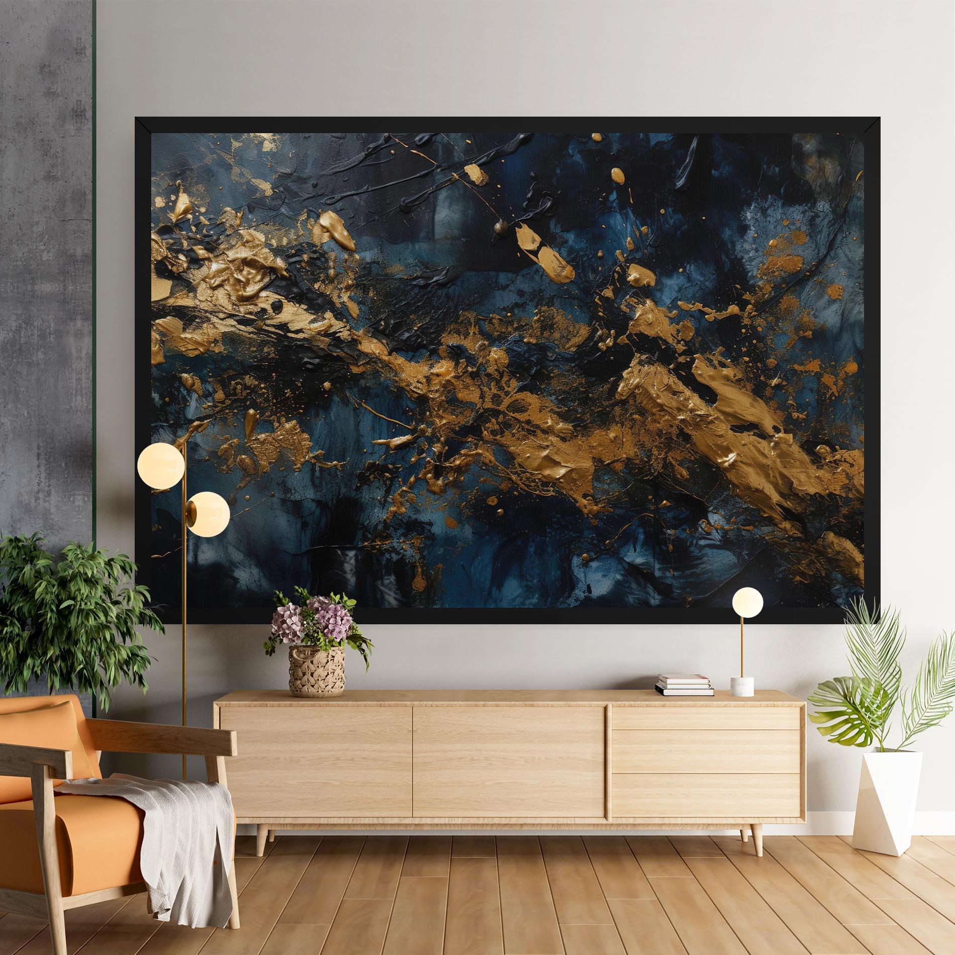 Vászonkép Gold Explosion mockup 9