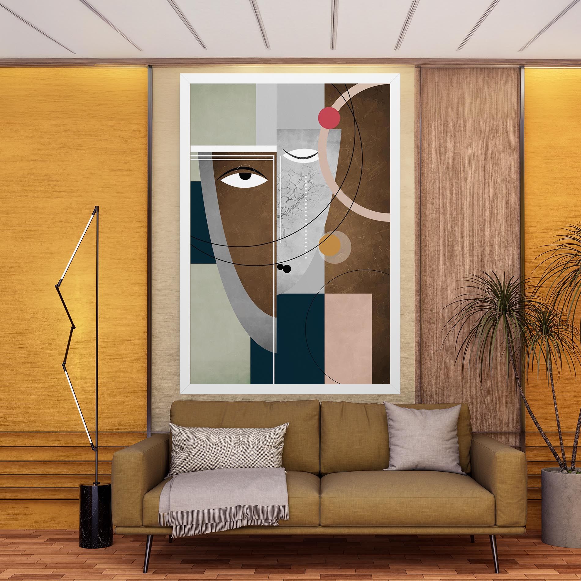 Abstract Brown Face mockup 9