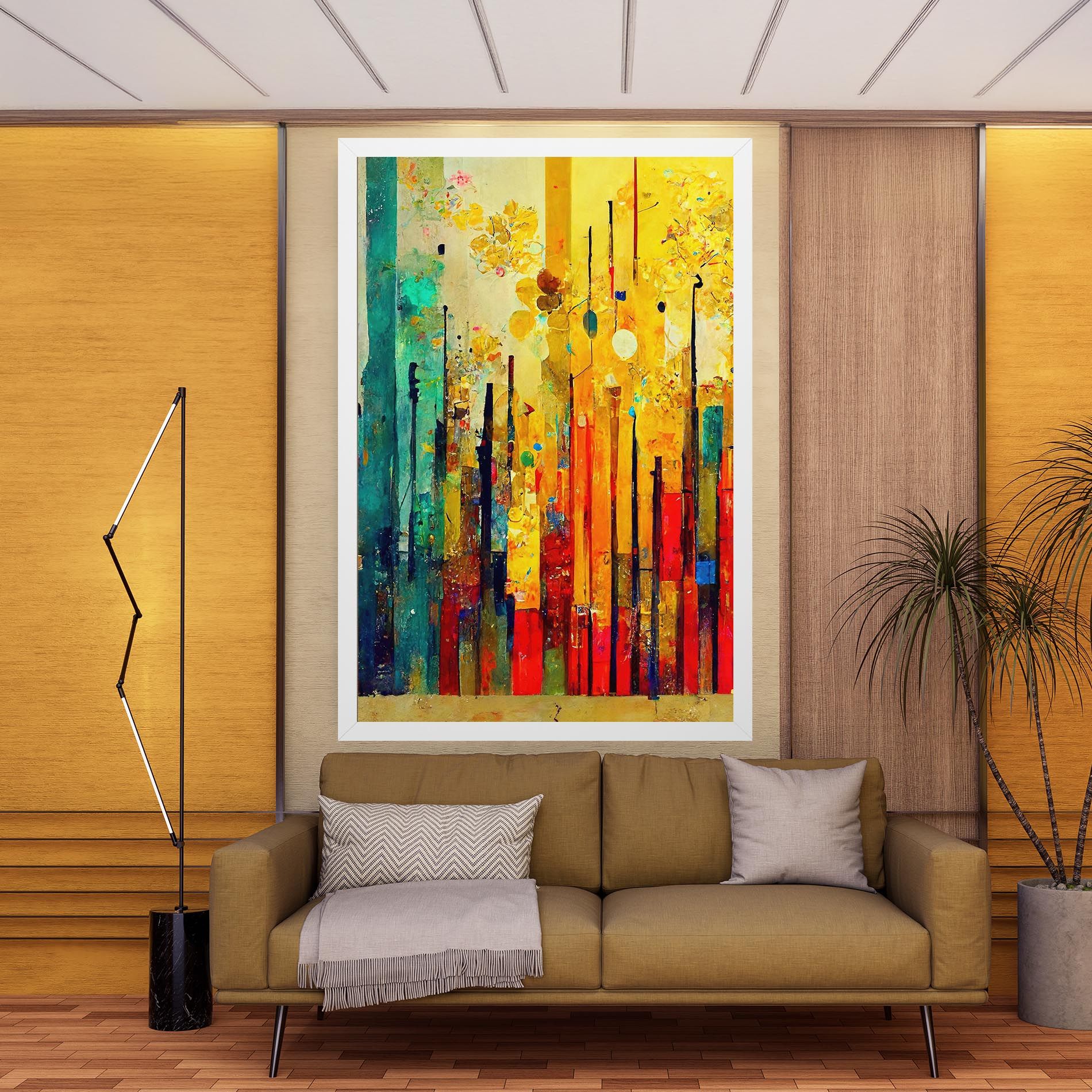 Black Lines On Yellow Light mockup 9