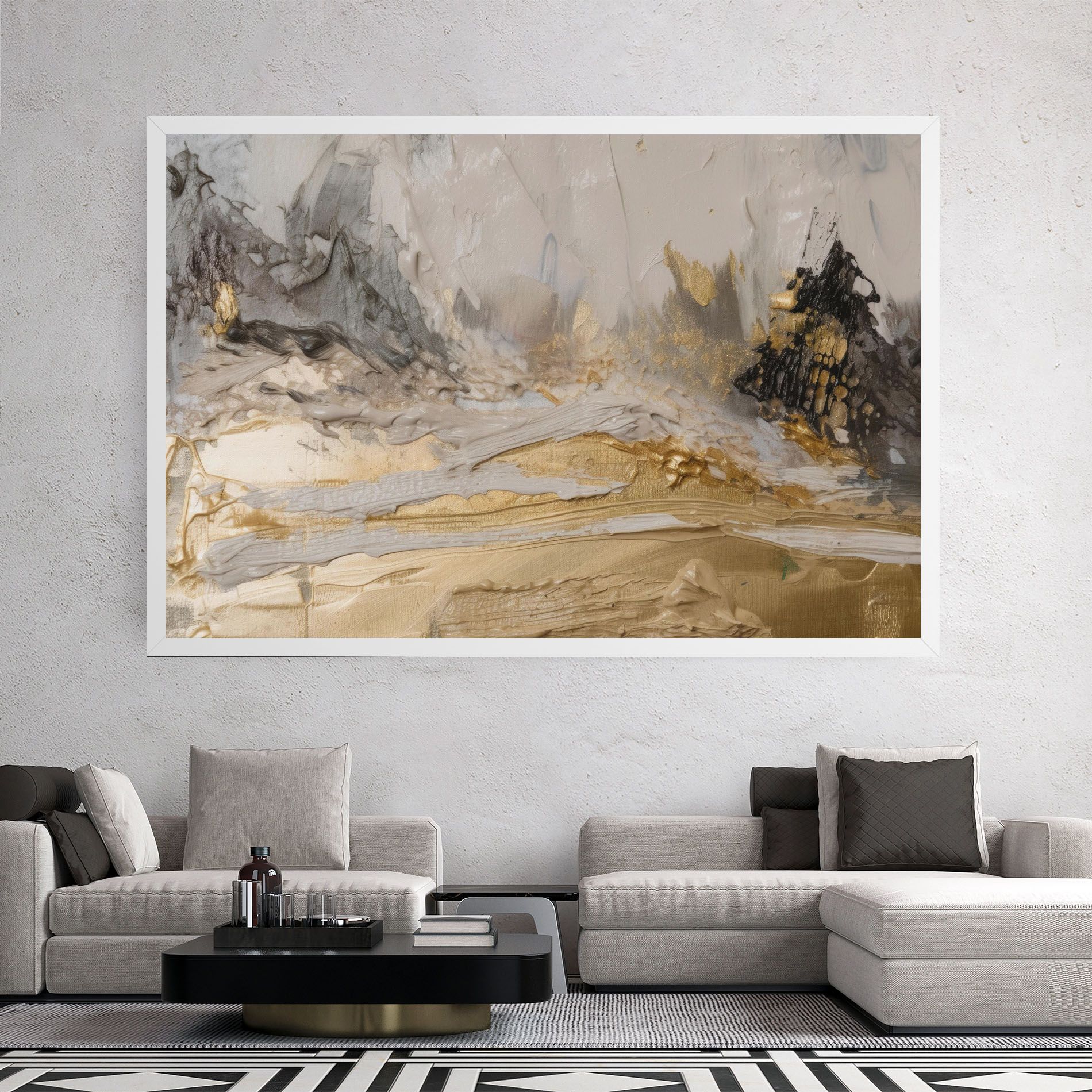 Abstract White Waves mockup 2