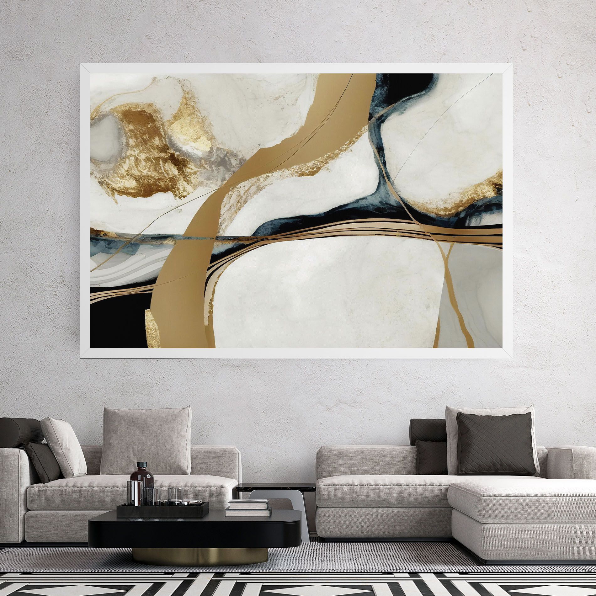 Golden Blue Marble mockup 2