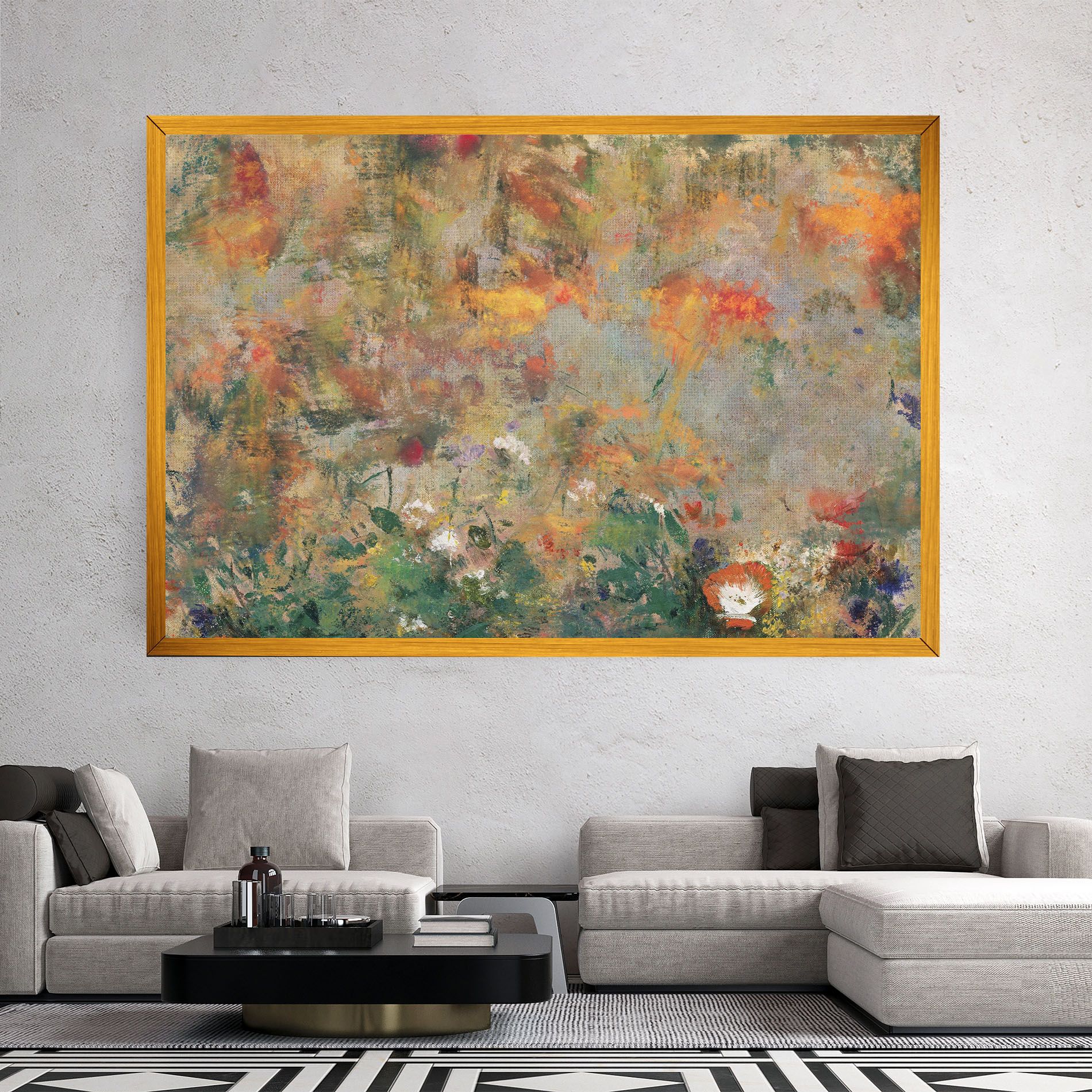 Abstract Flowers mockup 2