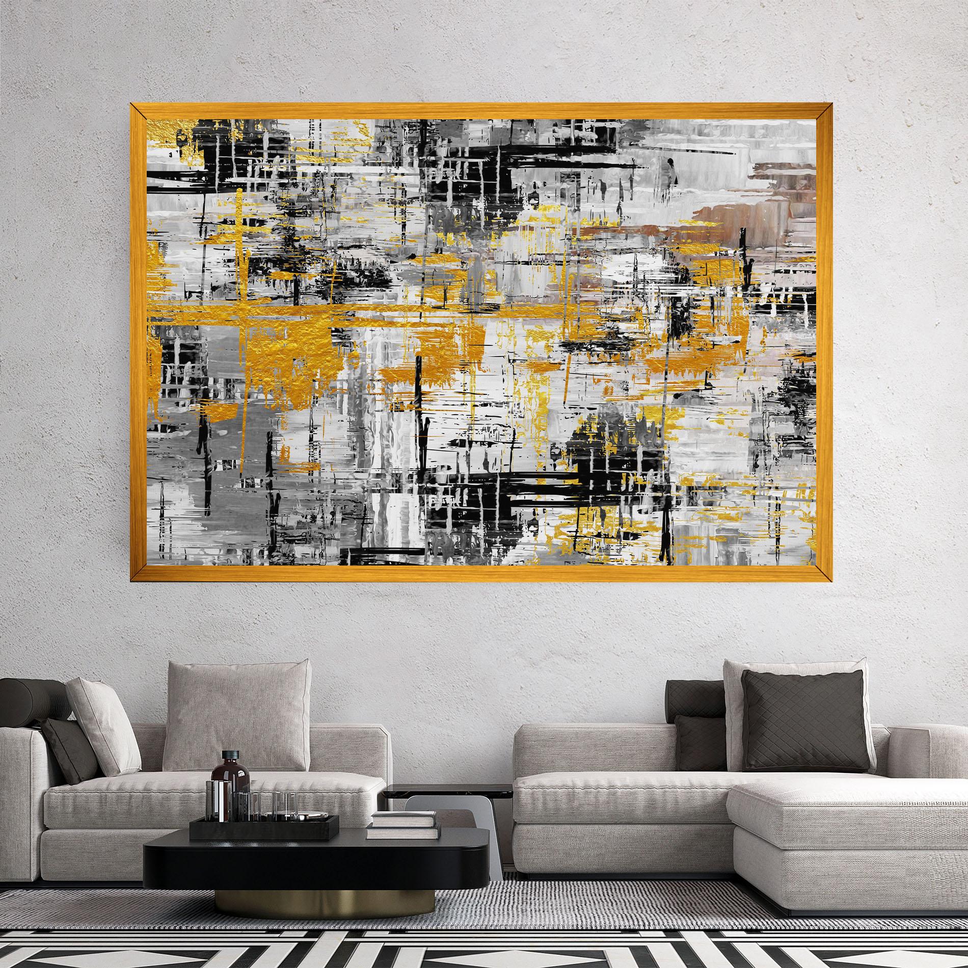 Vászonkép Abstract Mix Color mockup 2