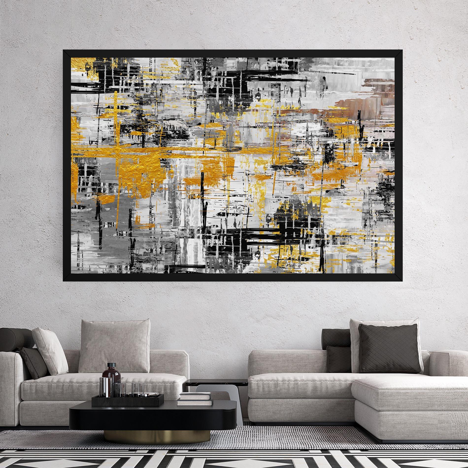 Vászonkép Abstract Mix Color mockup 2