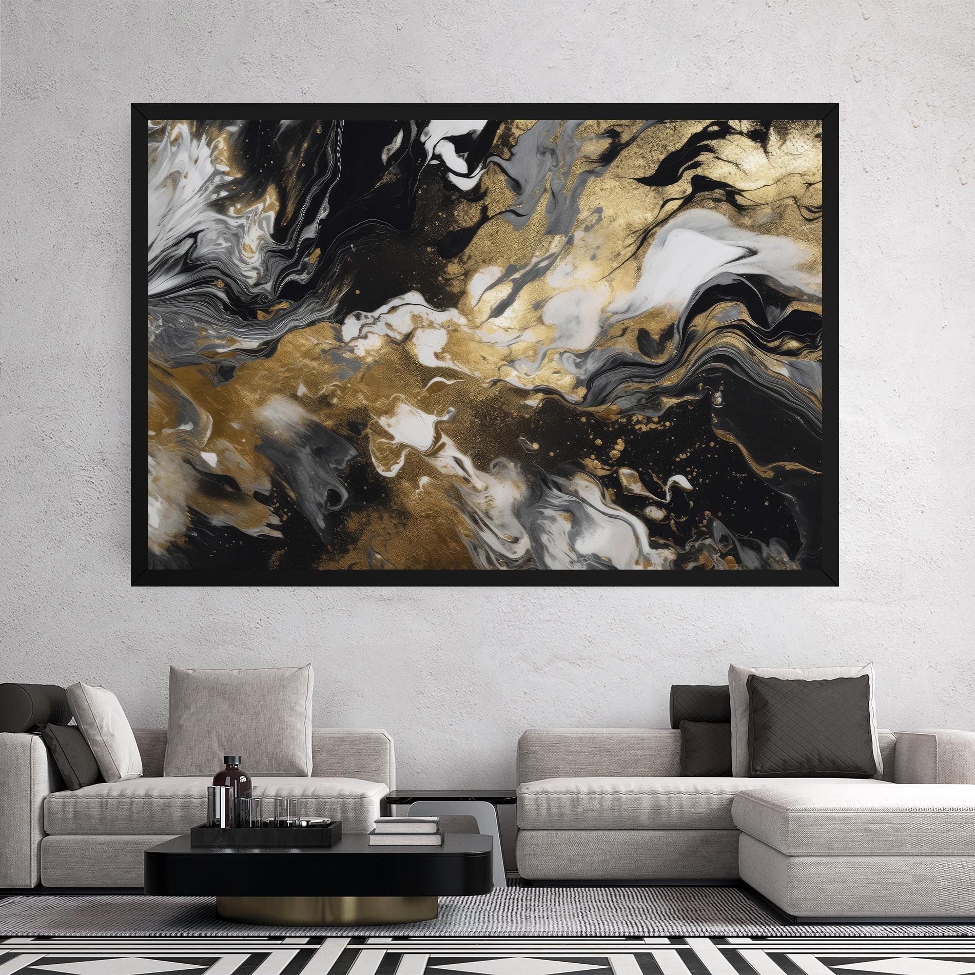 Gold Acrylic Fluid mockup 2