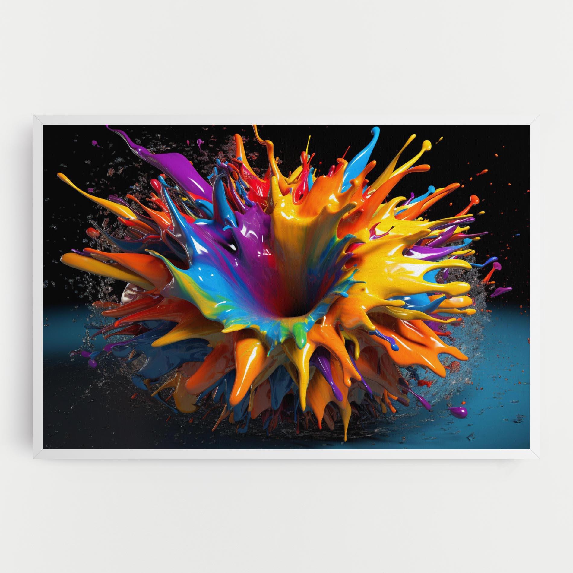 Vászonkép 3d Color Splash mockup 0