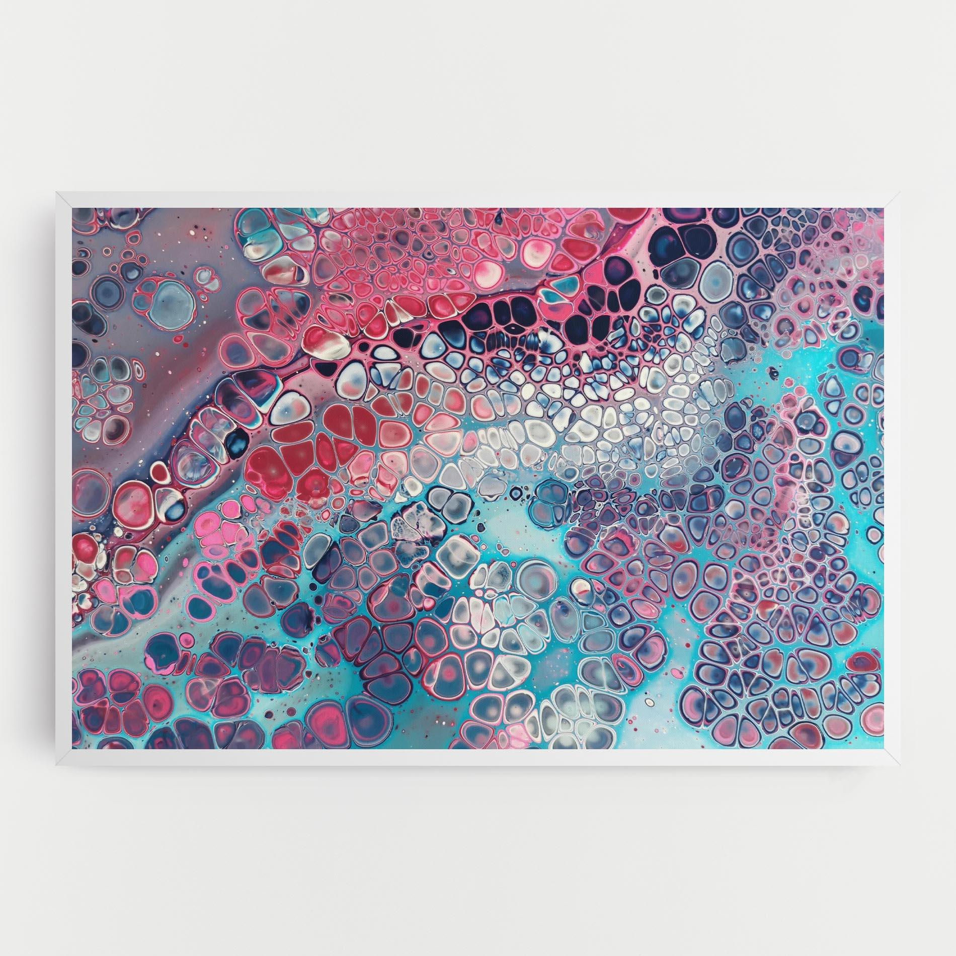 Vászonkép Abstract Blue Objects mockup 0