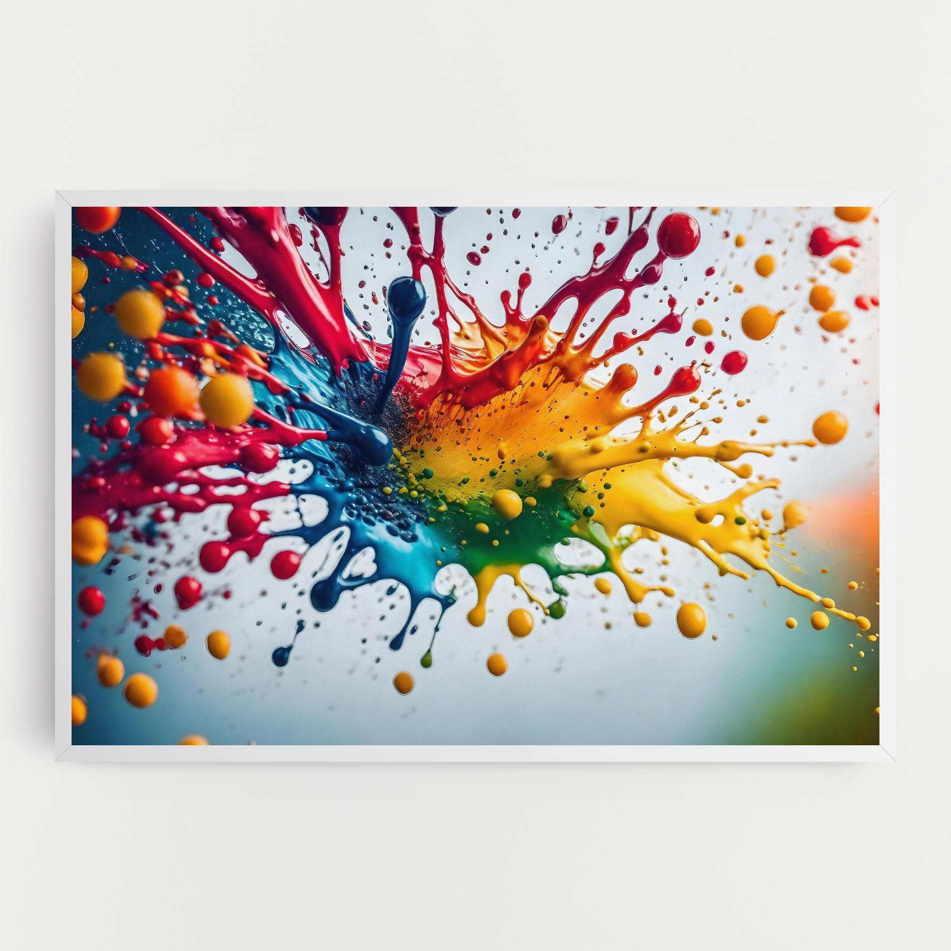 Vászonkép Colorful Splash Rainbow mockup 0