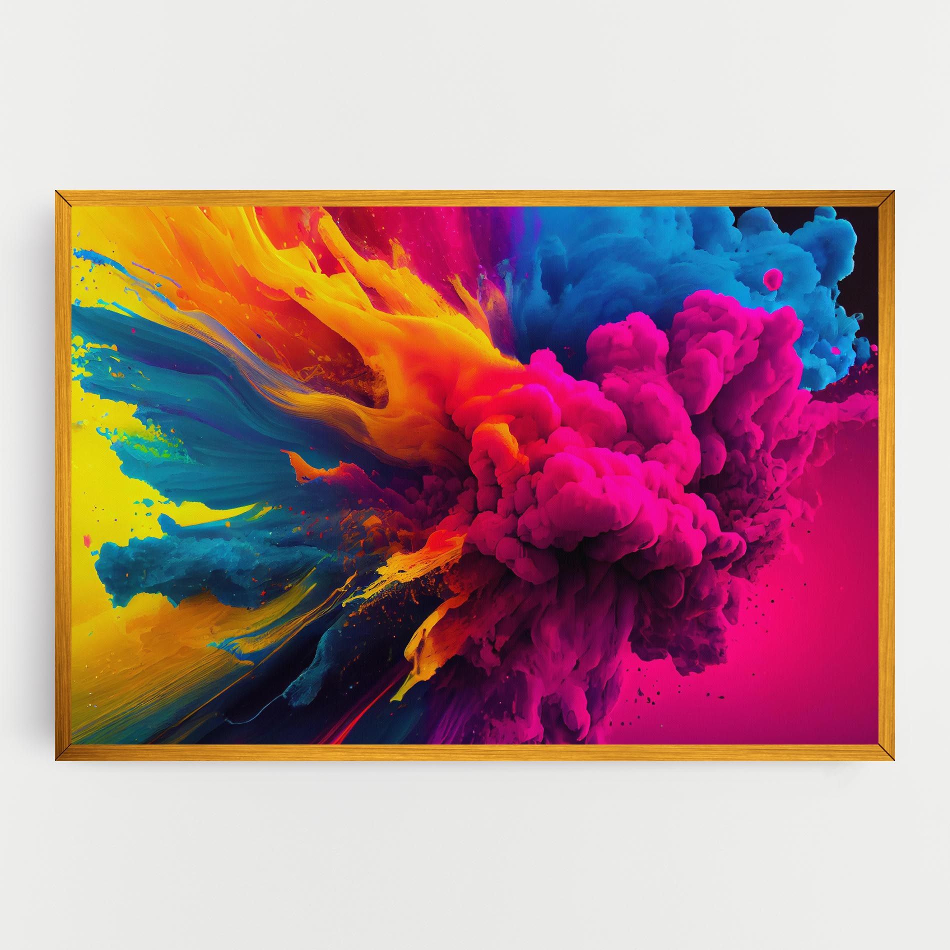 Colorful Paint Explosion mockup 0