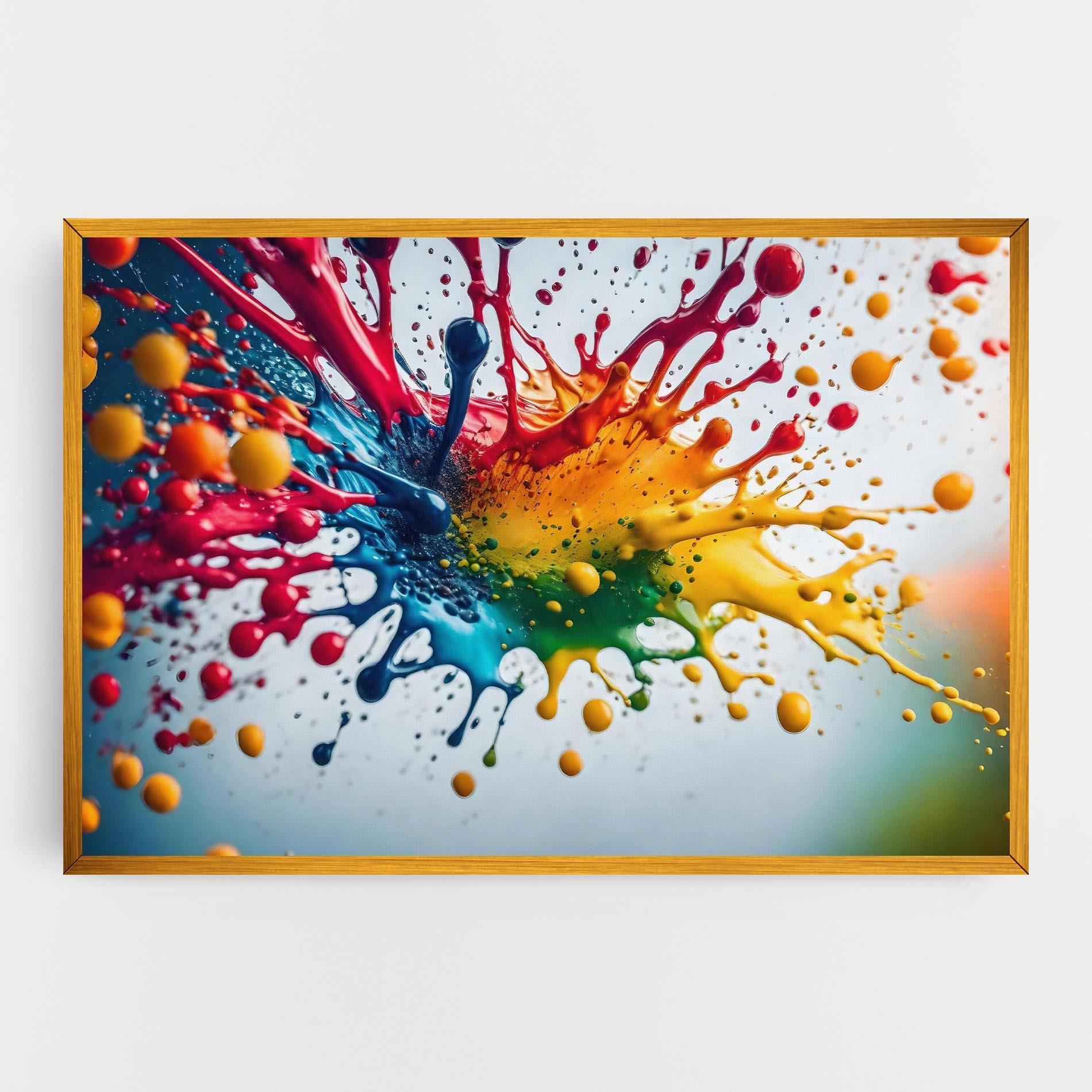 Vászonkép Colorful Splash Rainbow mockup 0
