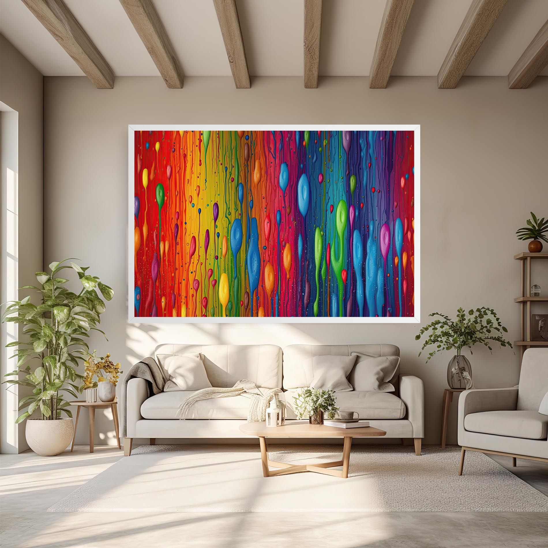 Abstract Rainbow Pattern mockup 6
