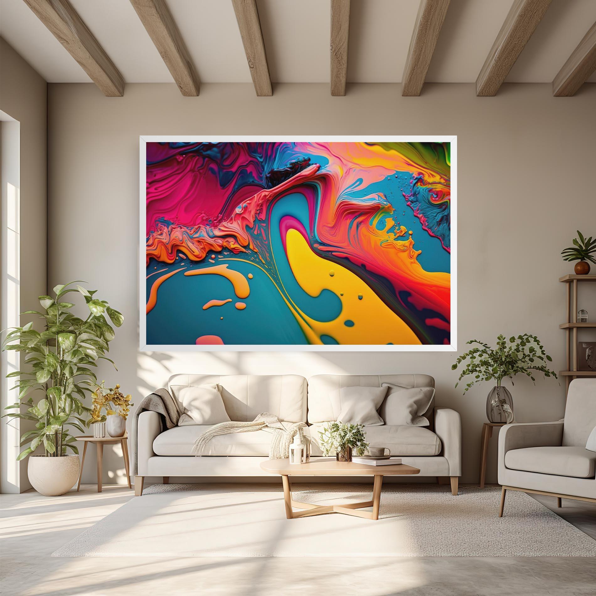 Vászonkép Acrylic Close Up mockup 6