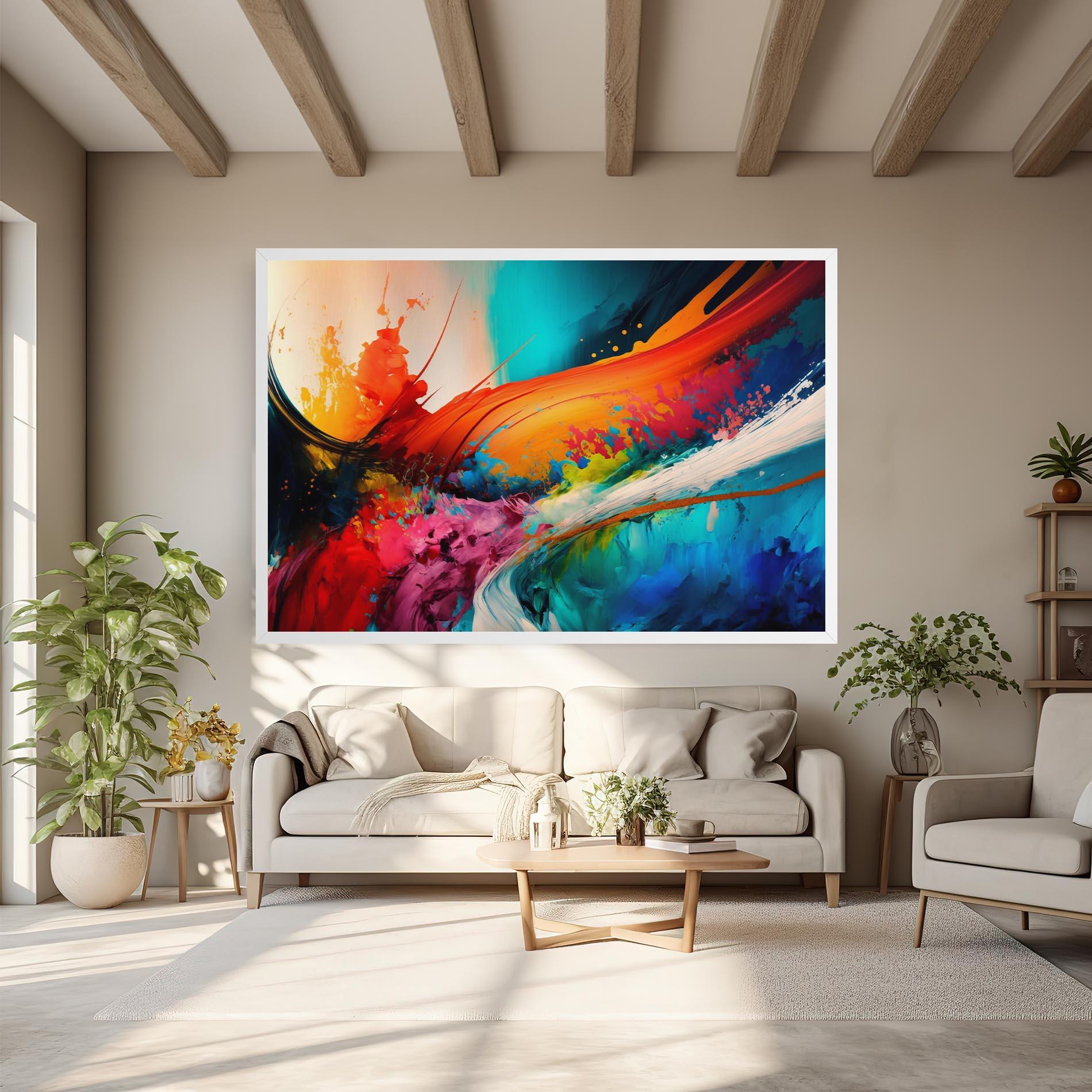 Vászonkép Art Brush Strokes mockup 6