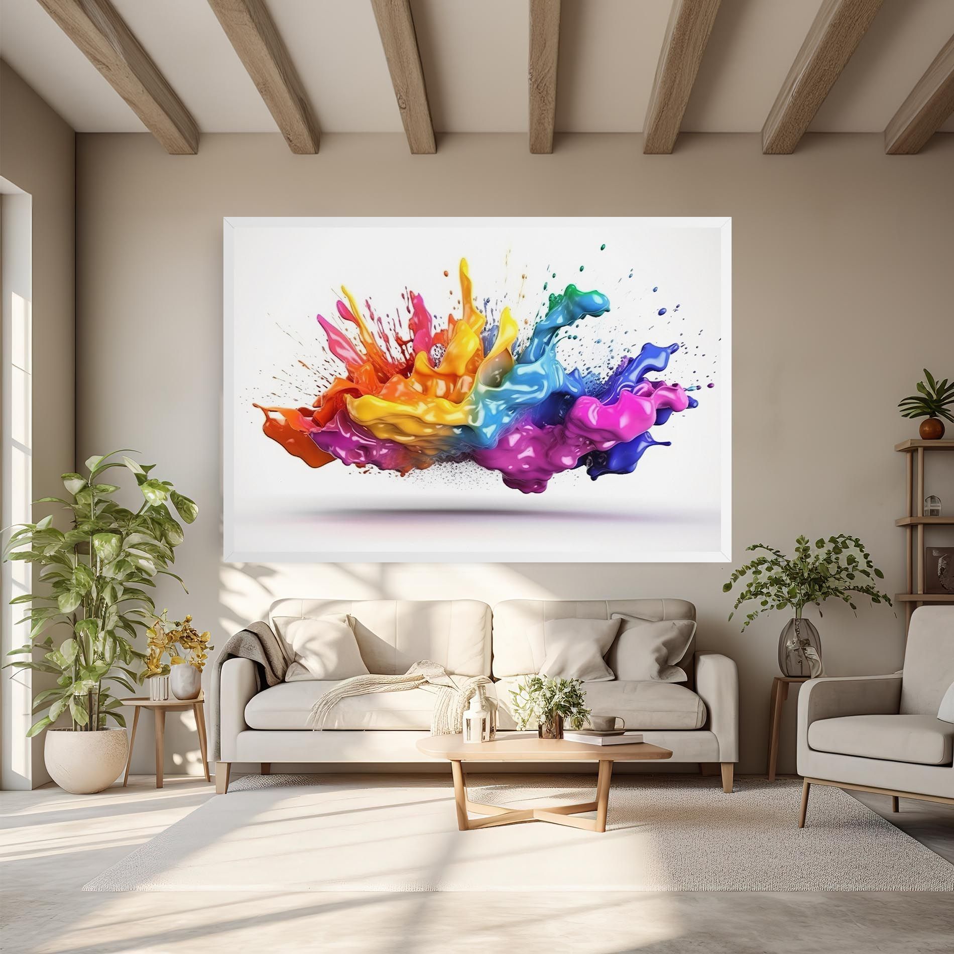 Blue Orange Splash mockup 6