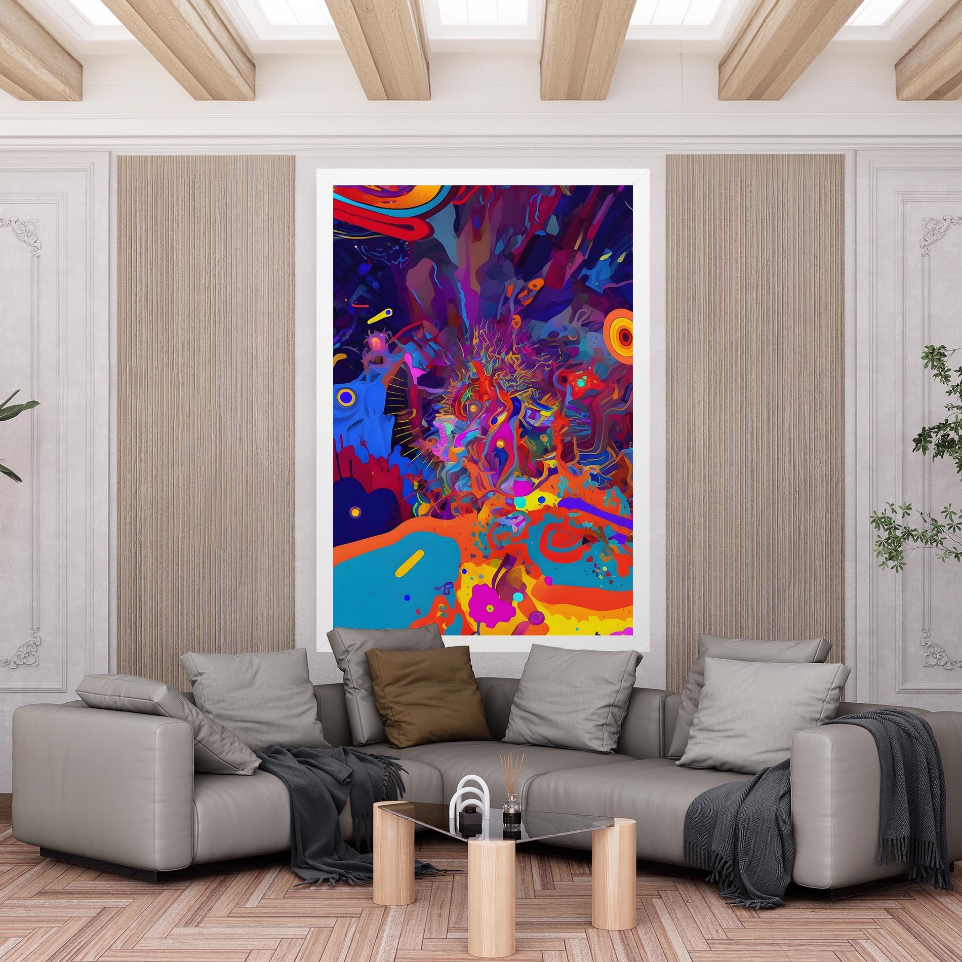 Vászonkép Abstract Color Work mockup 6