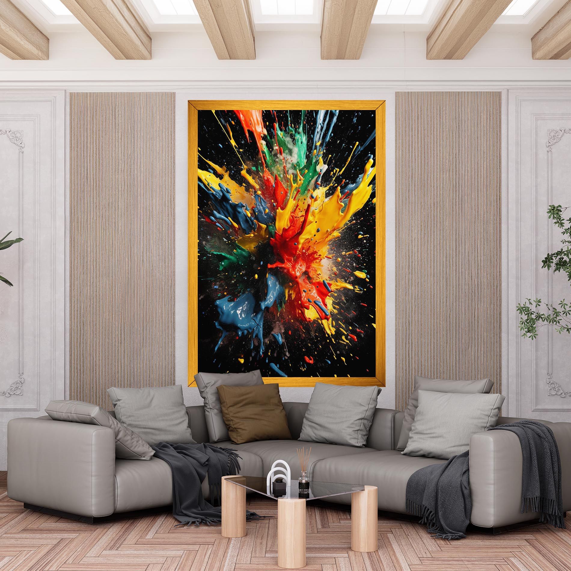 Floating Color Splash mockup 6