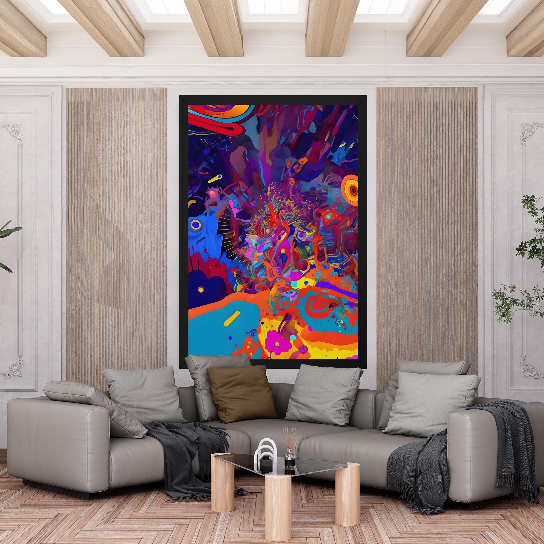 Vászonkép Abstract Color Work mockup 6