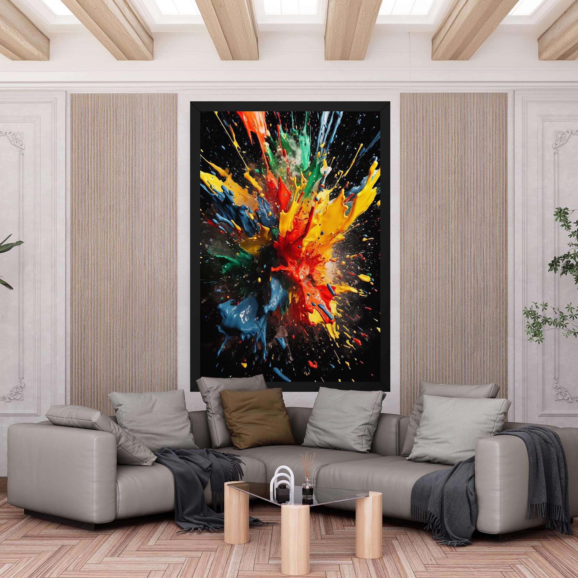 Floating Color Splash mockup 6