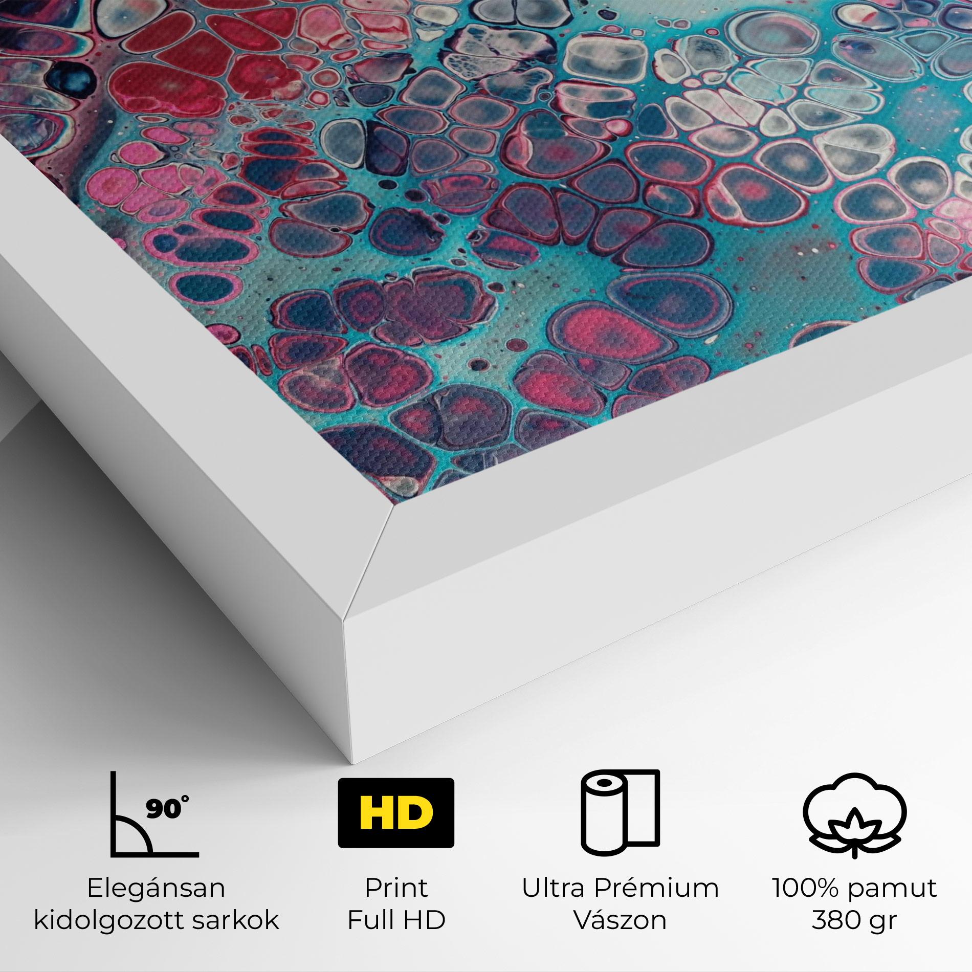 Vászonkép Abstract Blue Objects mockup 4