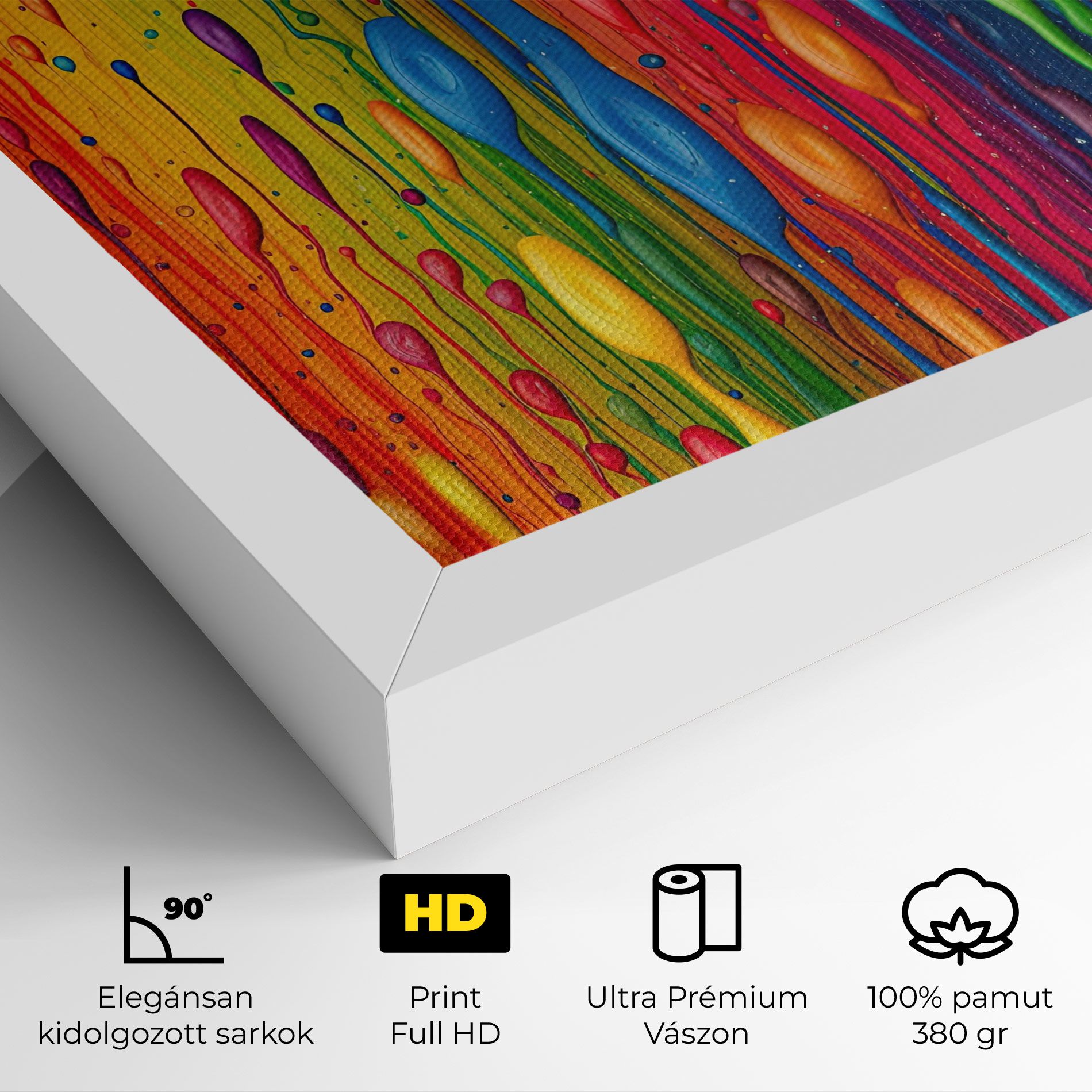 Abstract Rainbow Pattern mockup 4
