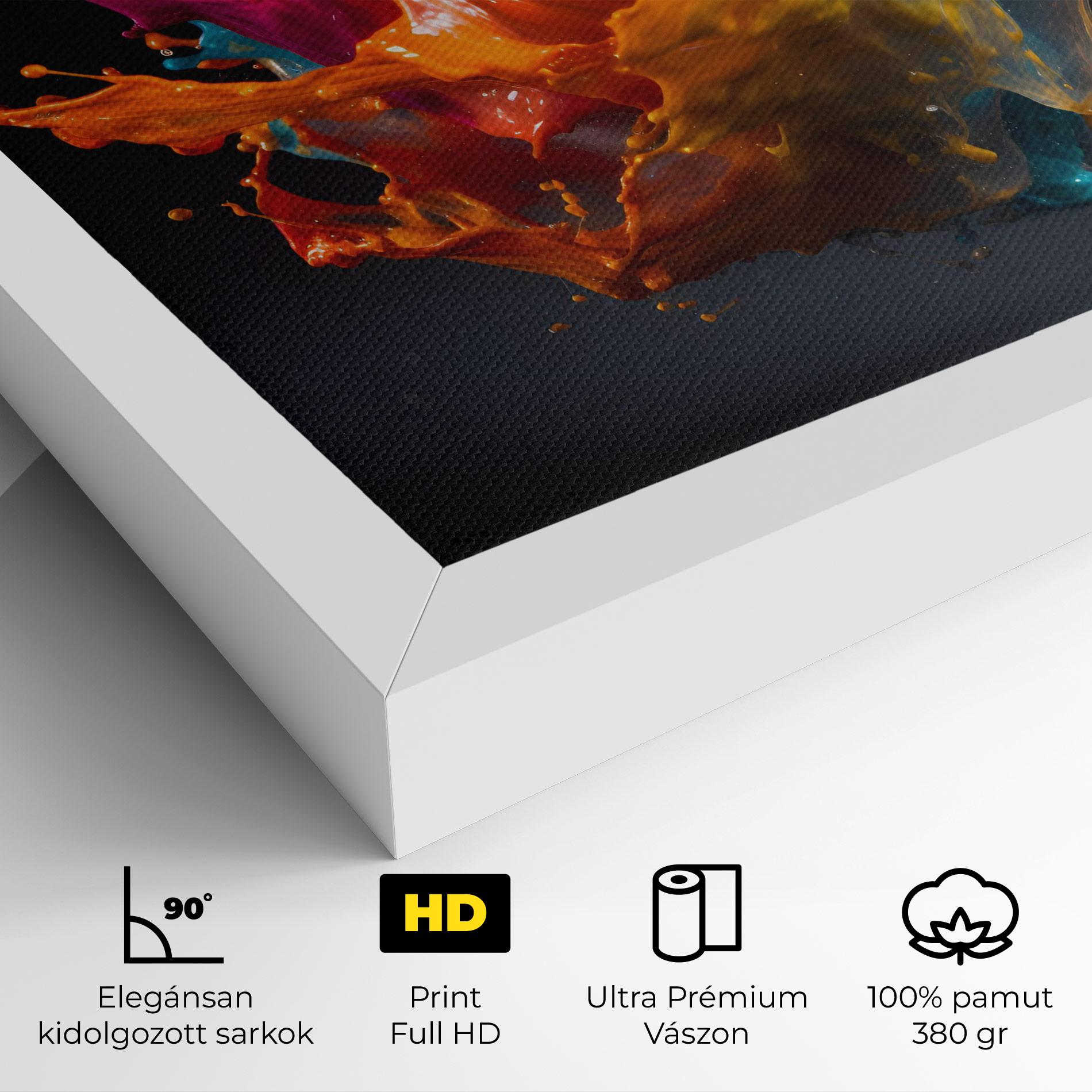 Vászonkép Colorful Splash Floating mockup 4