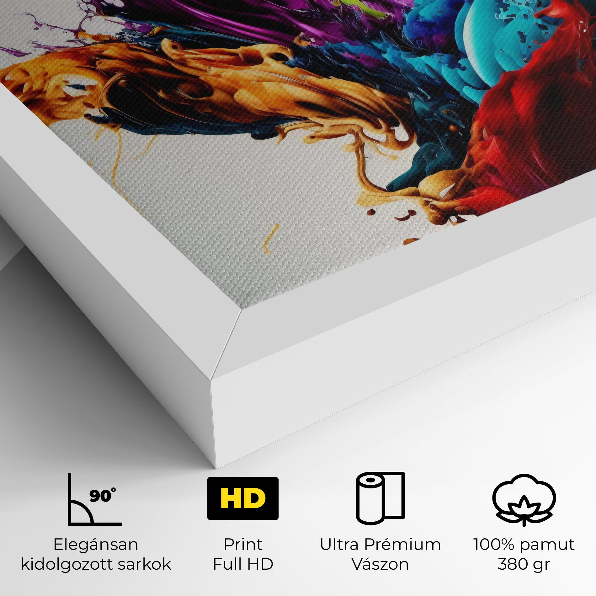 Vászonkép Dark Purple Splash mockup 4