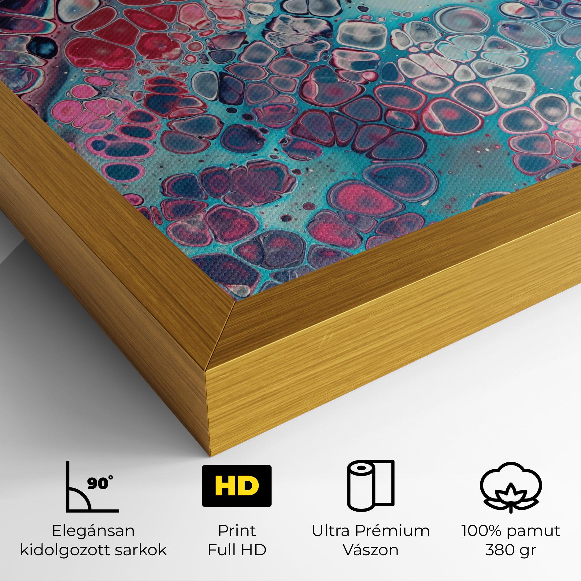 Vászonkép Abstract Blue Objects mockup 4