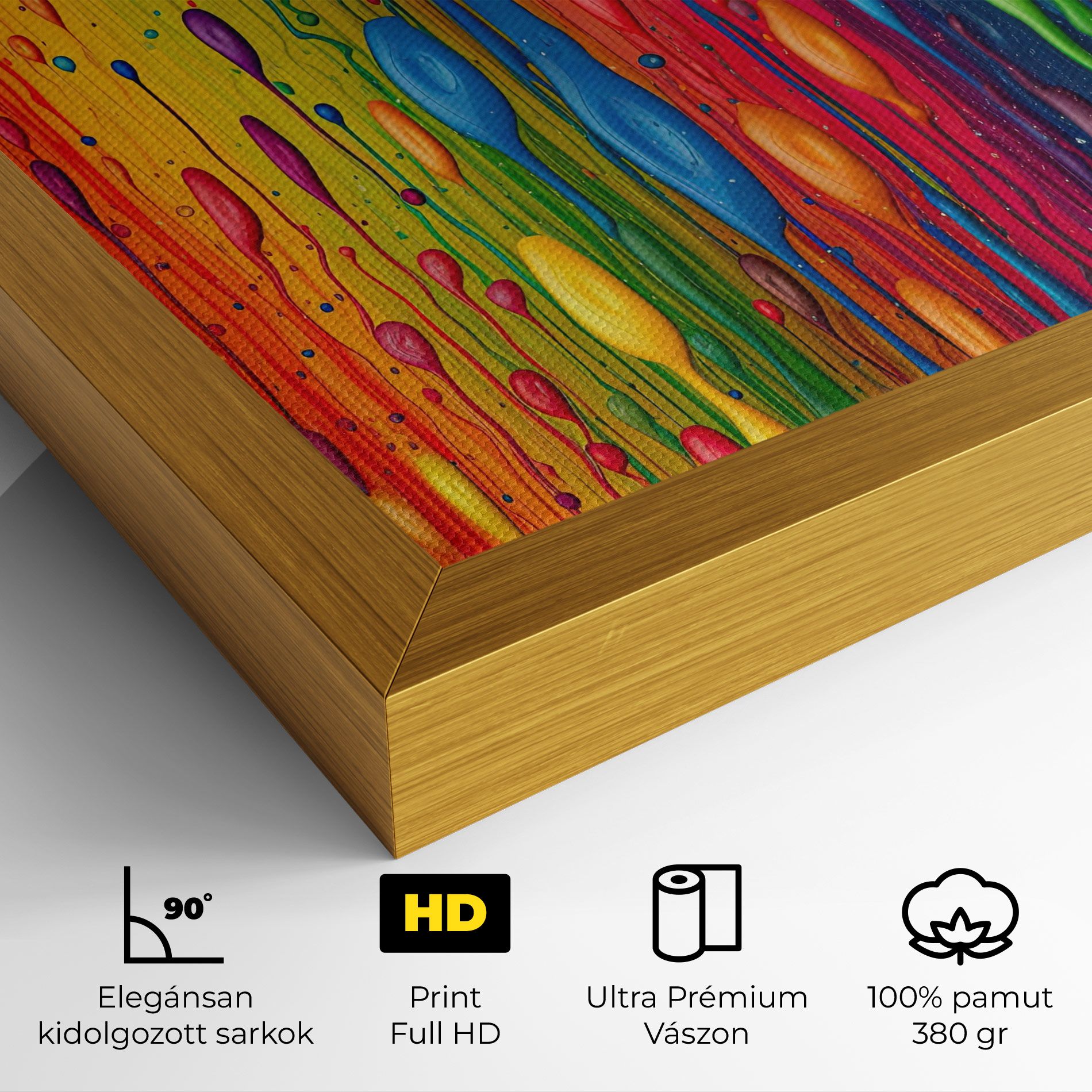 Abstract Rainbow Pattern mockup 4