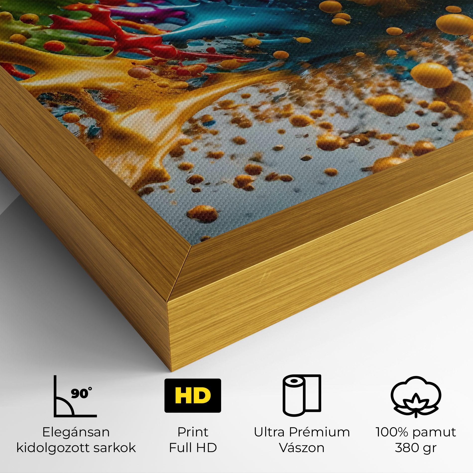 Vászonkép Colorful Water Splash mockup 4