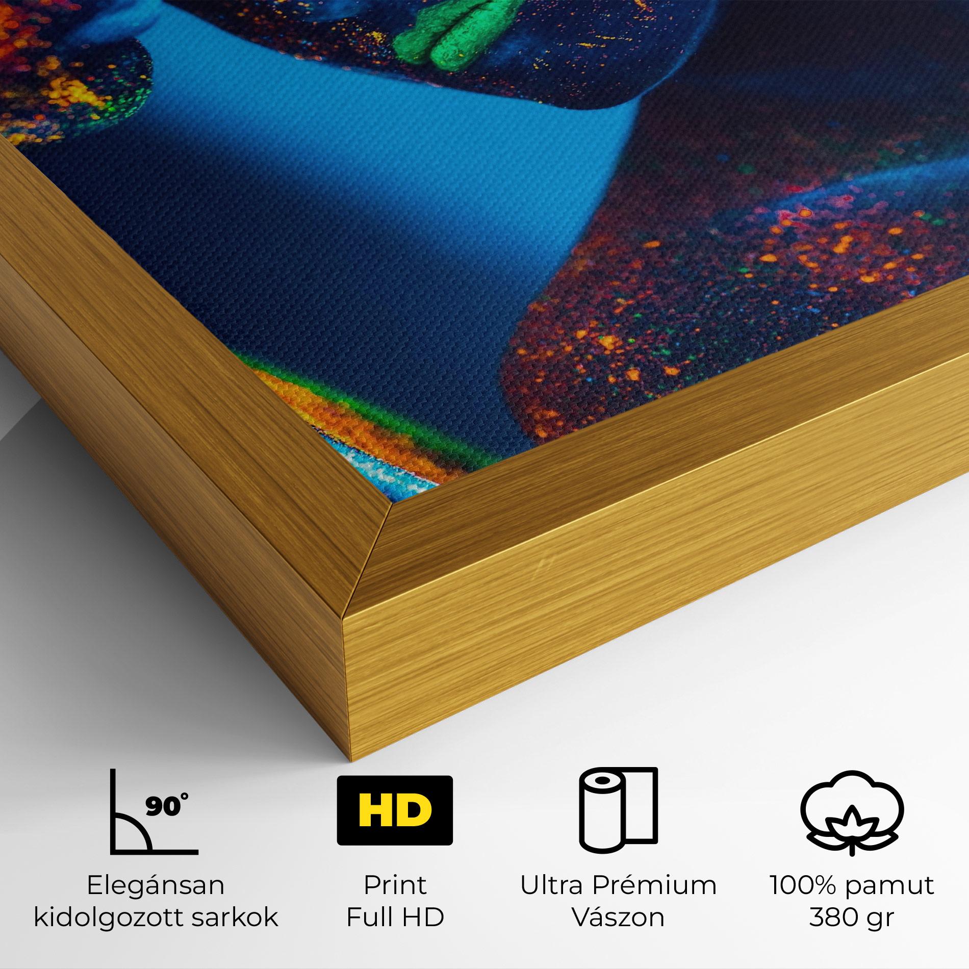 Vászonkép Fluorescent Couple mockup 4